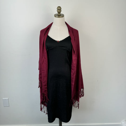 Cherry Red Pashmina Scarf – view 2