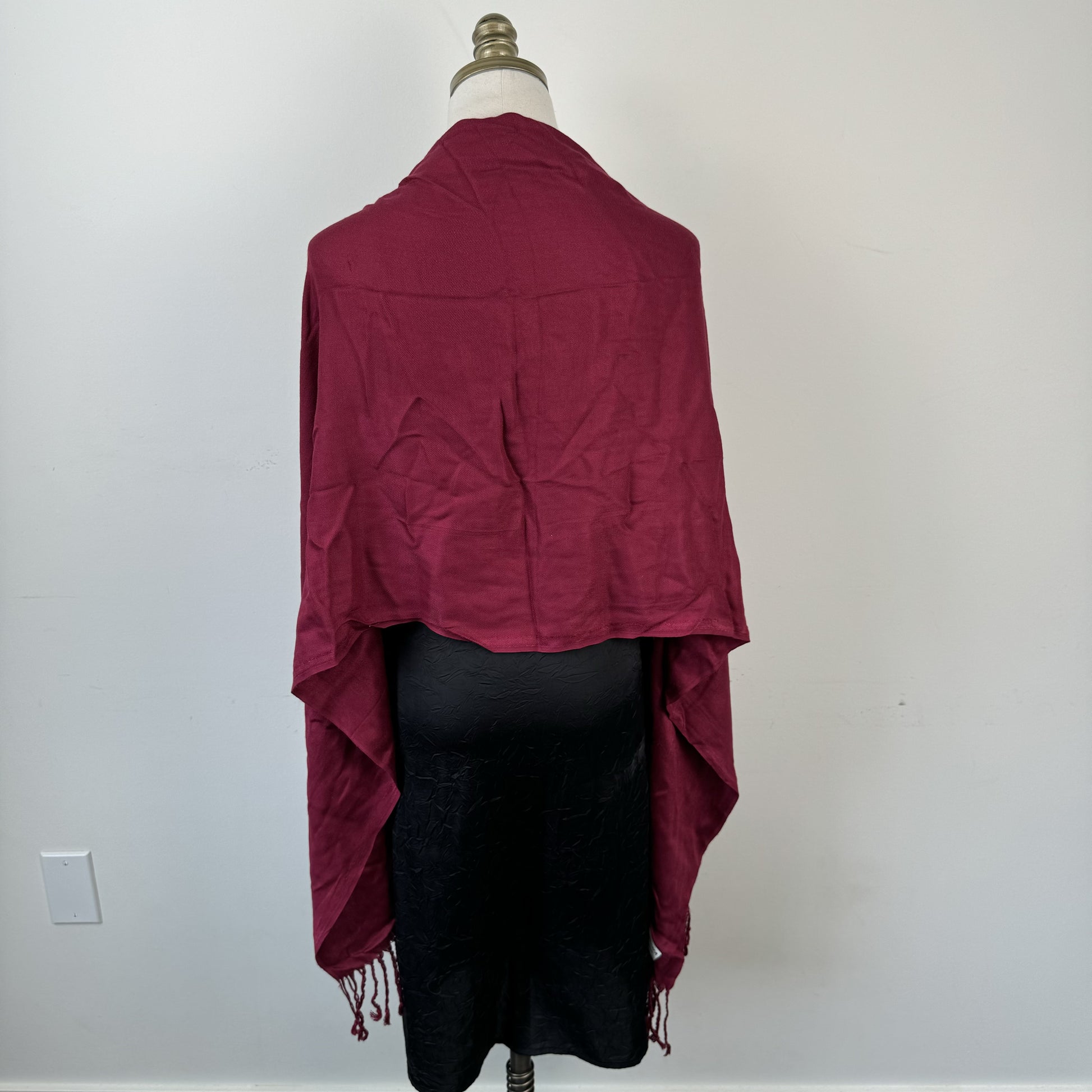 Cherry Red Pashmina Scarf – view 4