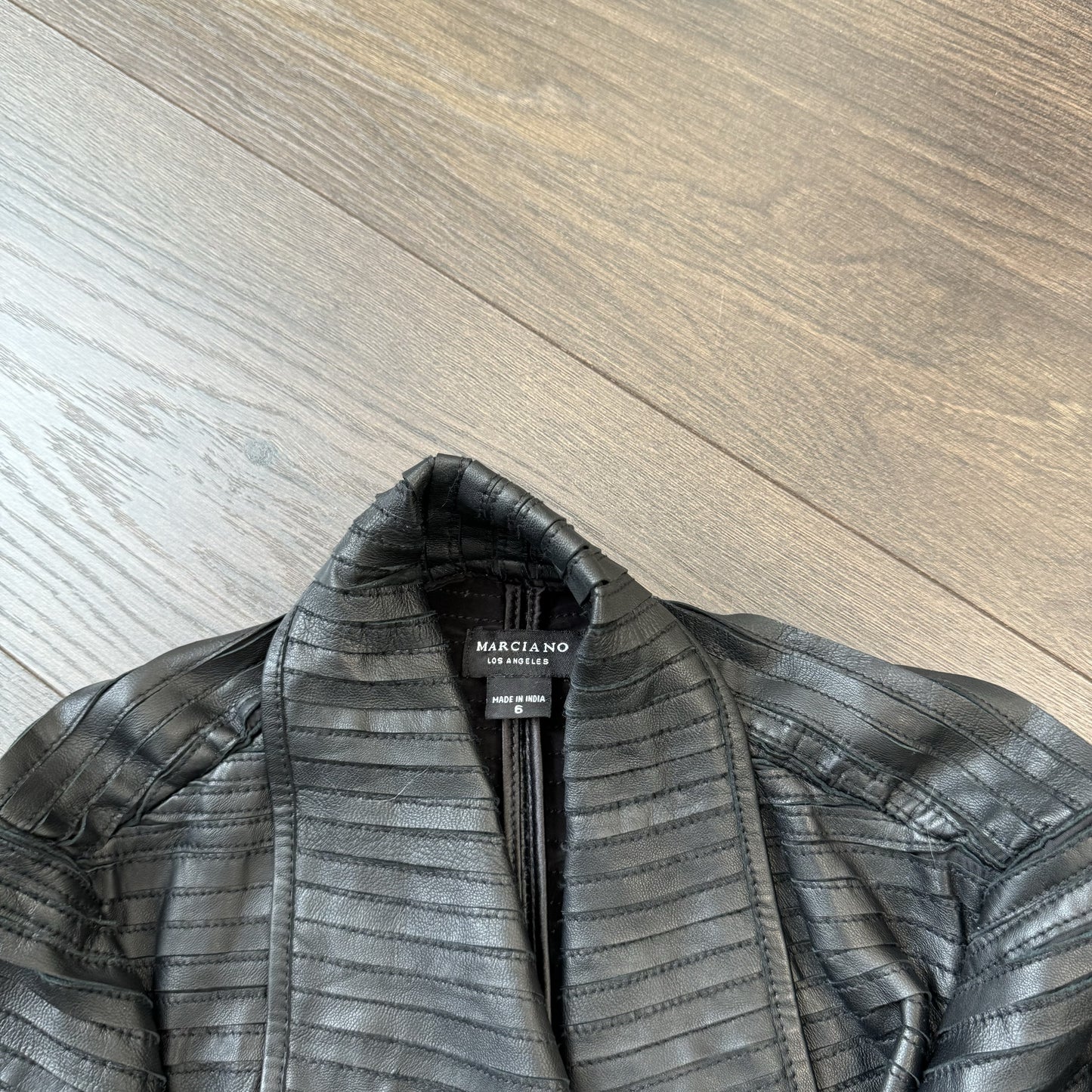 Marciano Grunge Fitted Genuine Leather Jacket – view 10
