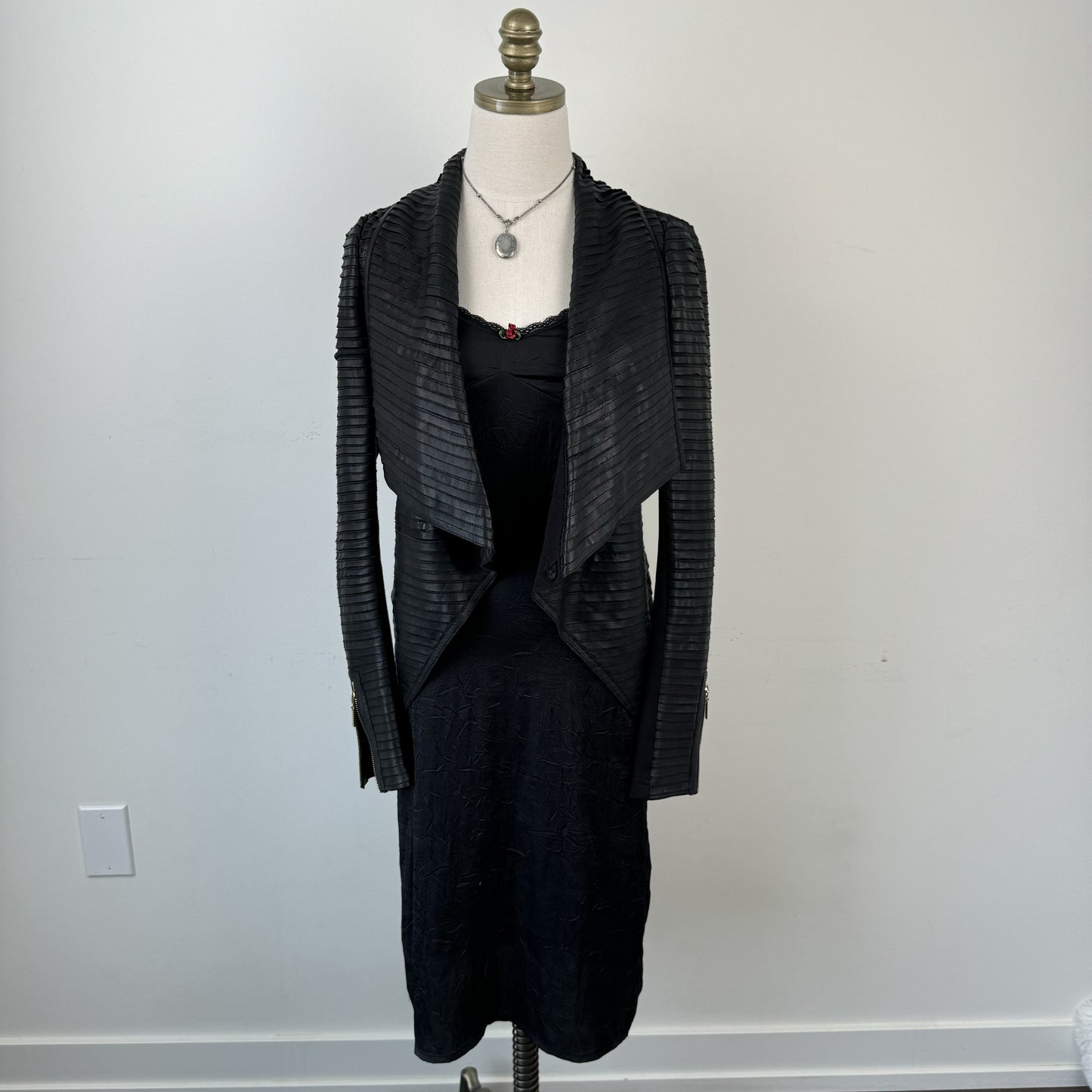 Marciano Grunge Fitted Genuine Leather Jacket – view 2