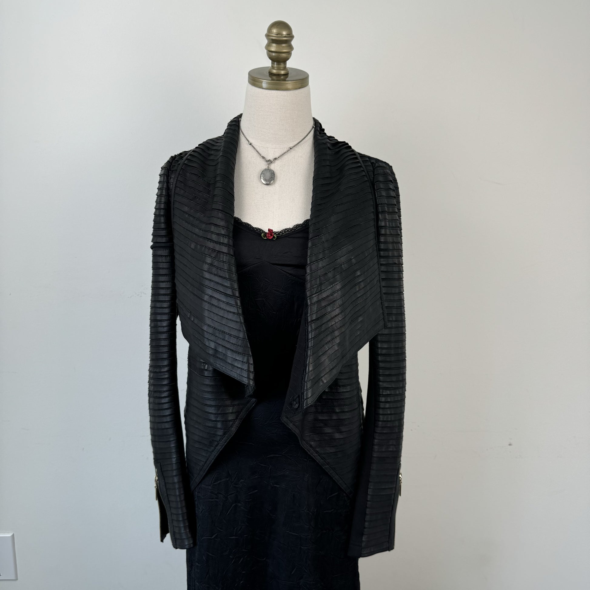 Marciano Grunge Fitted Genuine Leather Jacket – view 3