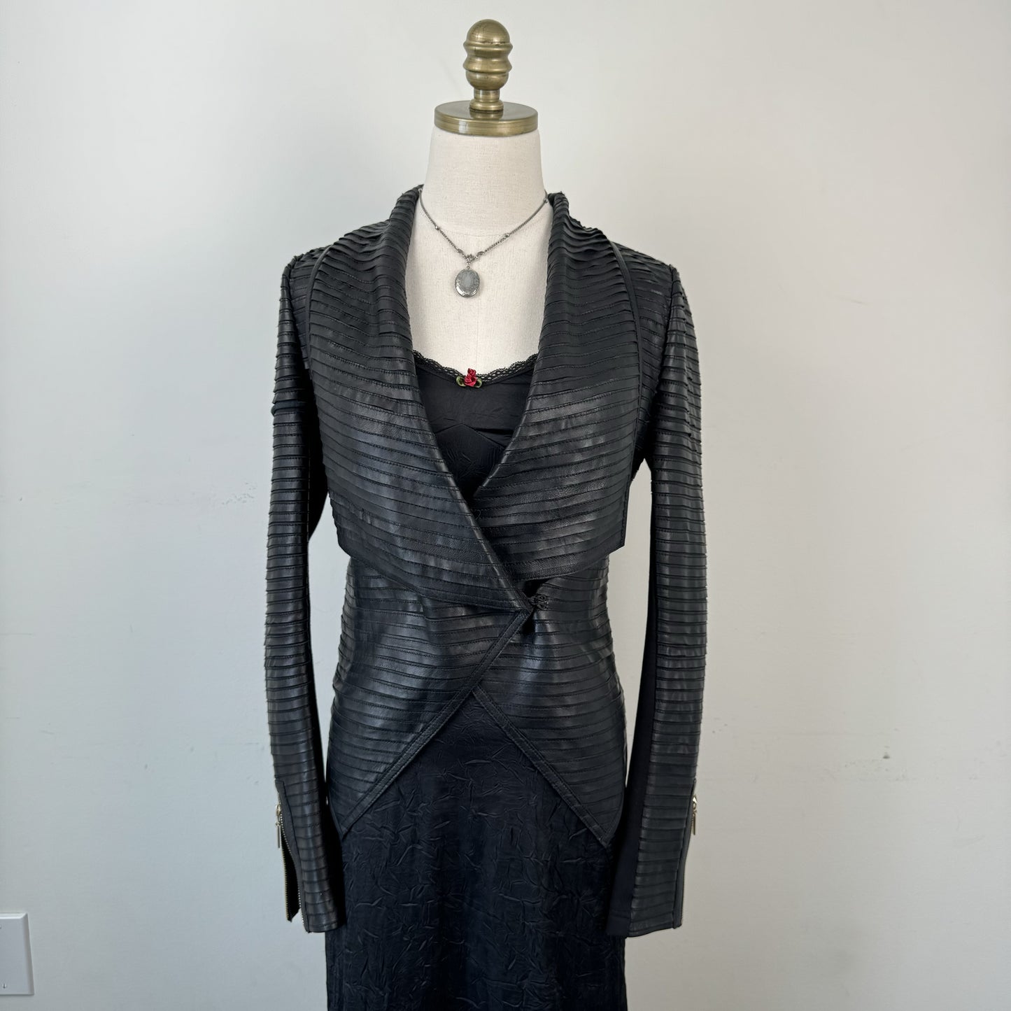 Marciano Grunge Fitted Genuine Leather Jacket – view 4