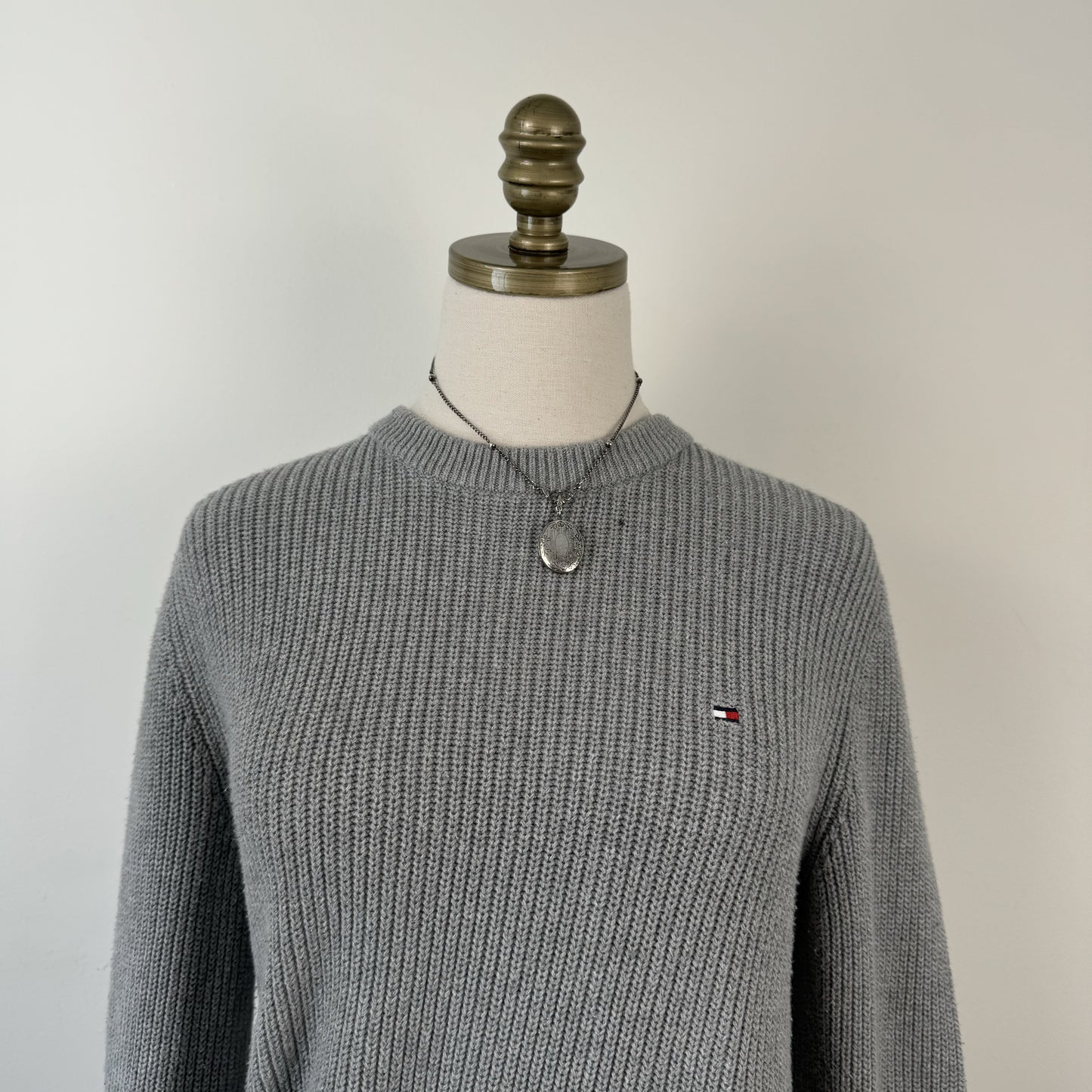 Tommy Grey Crewneck Sweater – view 4