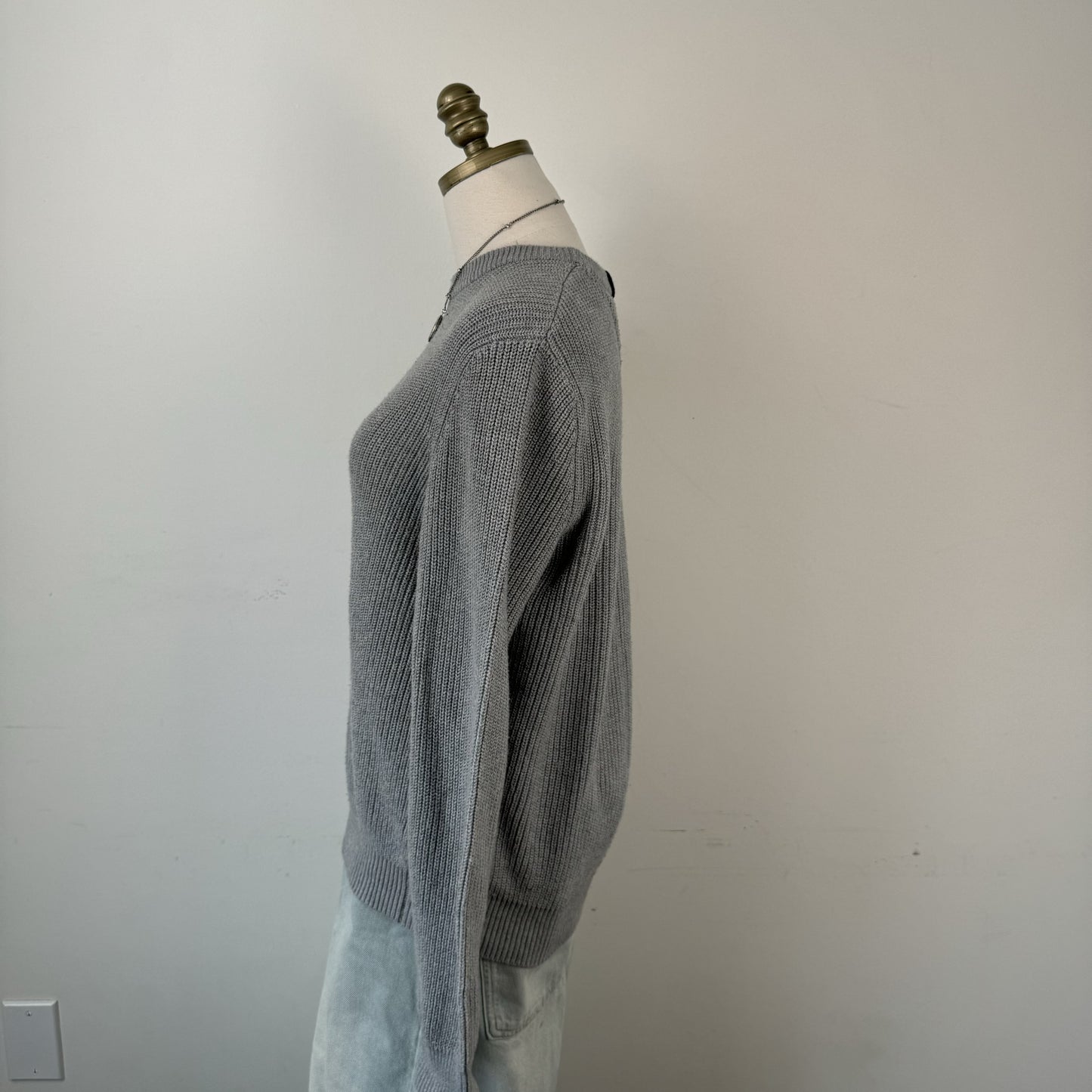Tommy Grey Crewneck Sweater – view 5