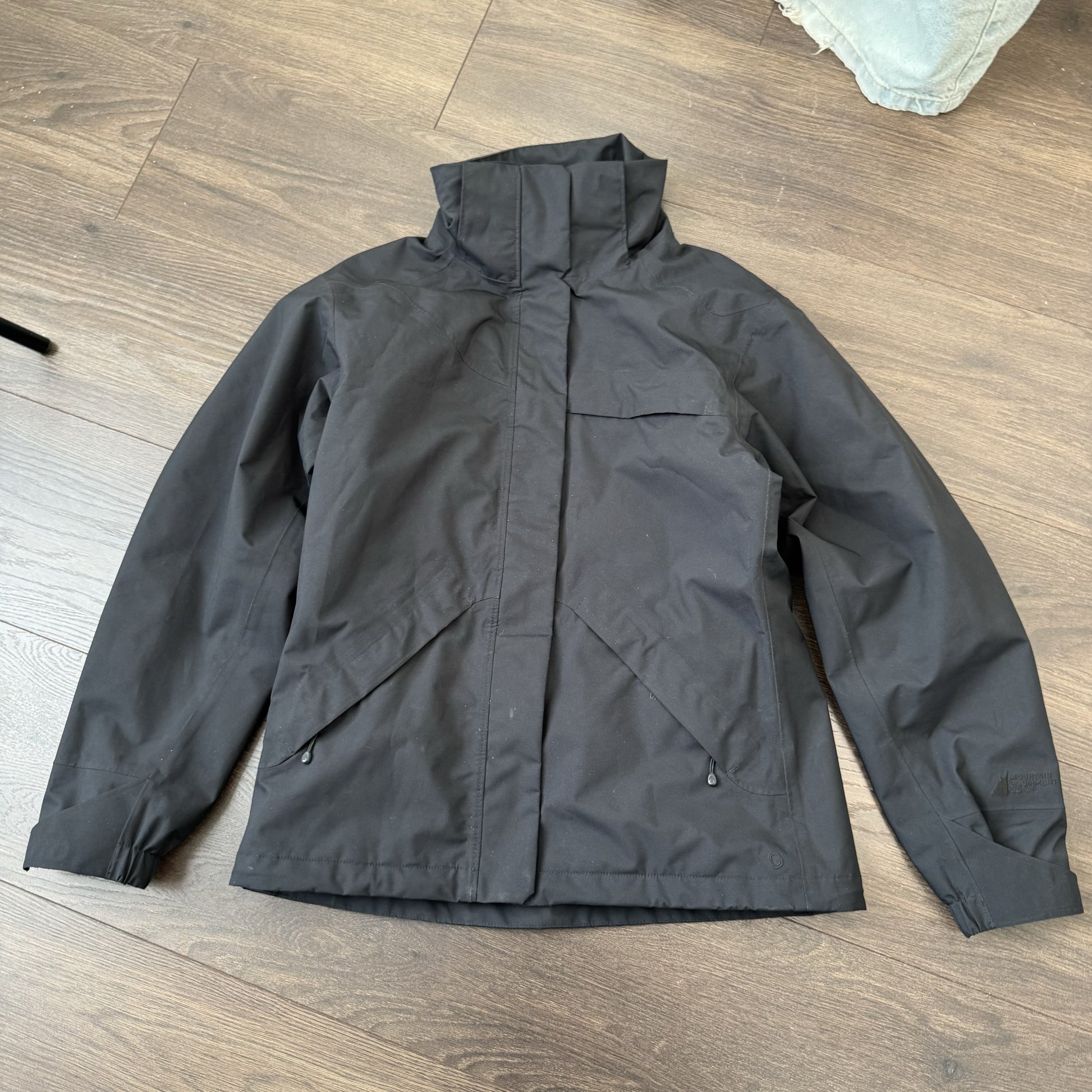 Black Funnel Neck Zip Up Jacket – view 10