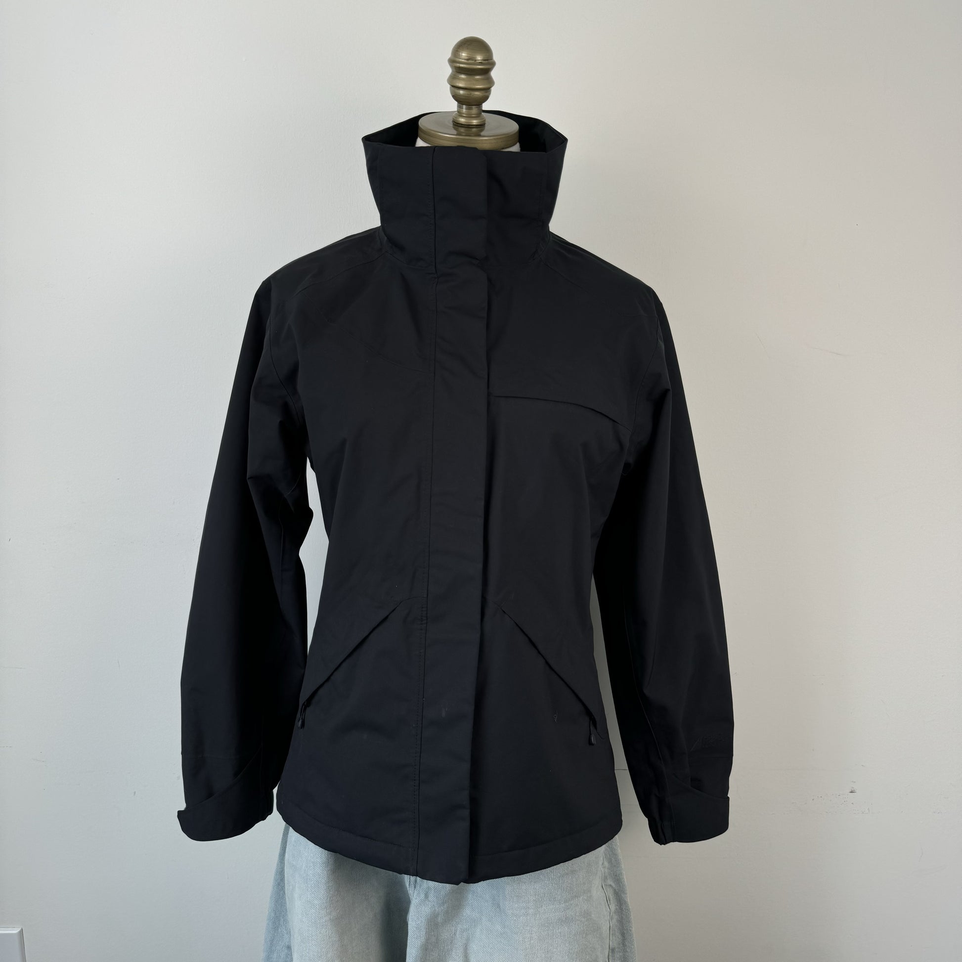 Black Funnel Neck Zip Up Jacket – view 5
