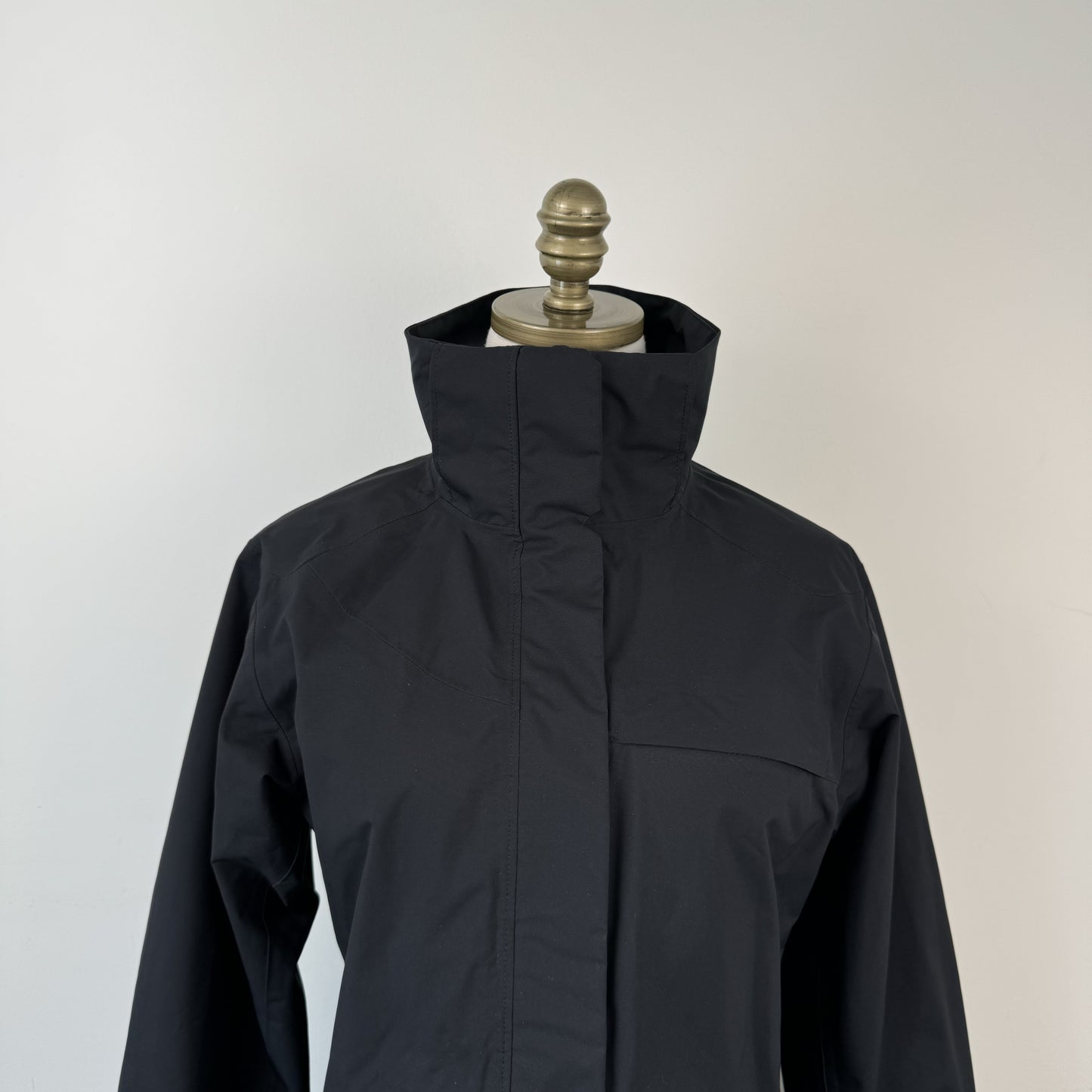 Black Funnel Neck Zip Up Jacket – view 6
