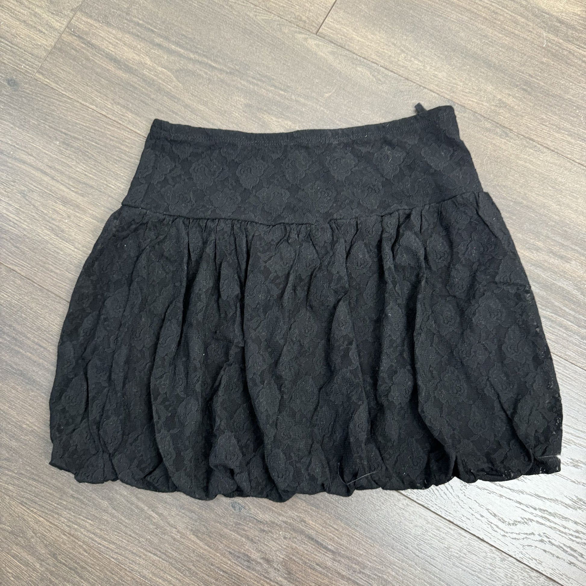Vintage Black Lace Mini Skirt – view 8