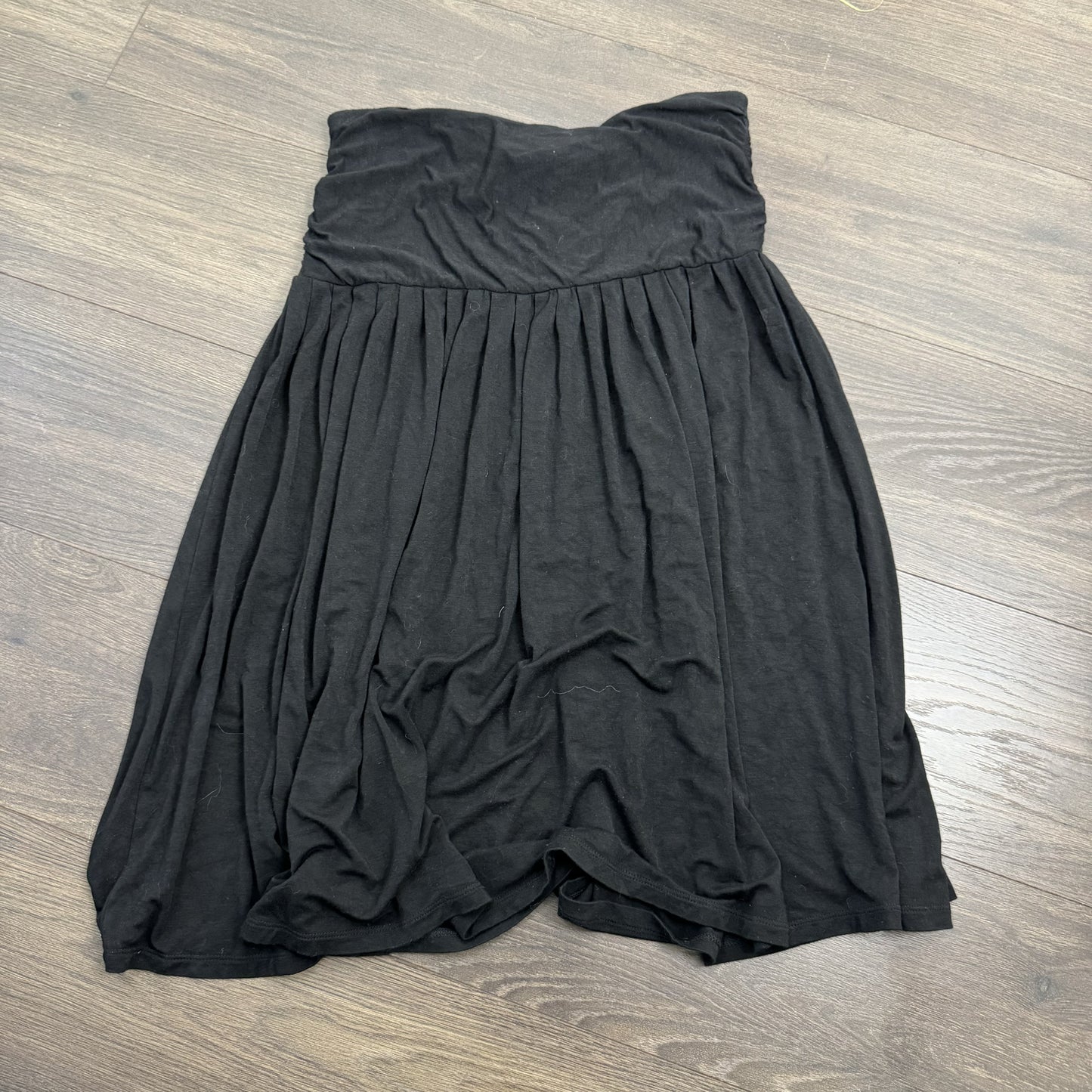 Black Drop Waist Pleated Midi Skirt – view 6