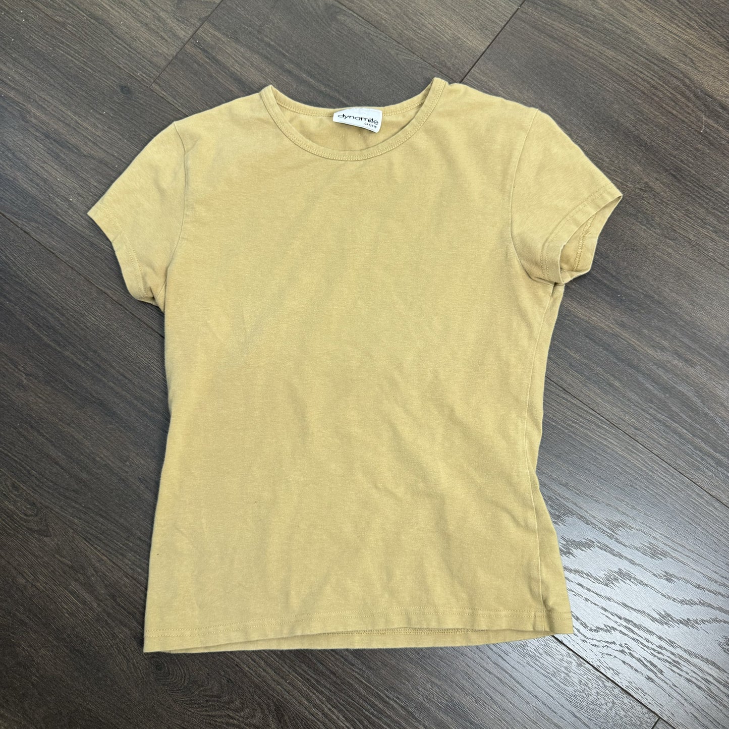 Vintage Camel High Neck Short Sleeve Top – view 7
