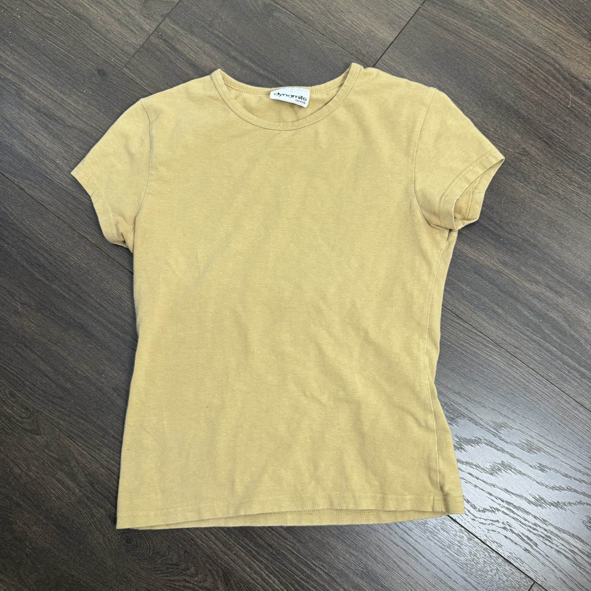 Vintage Camel High Neck Short Sleeve Top – view 7