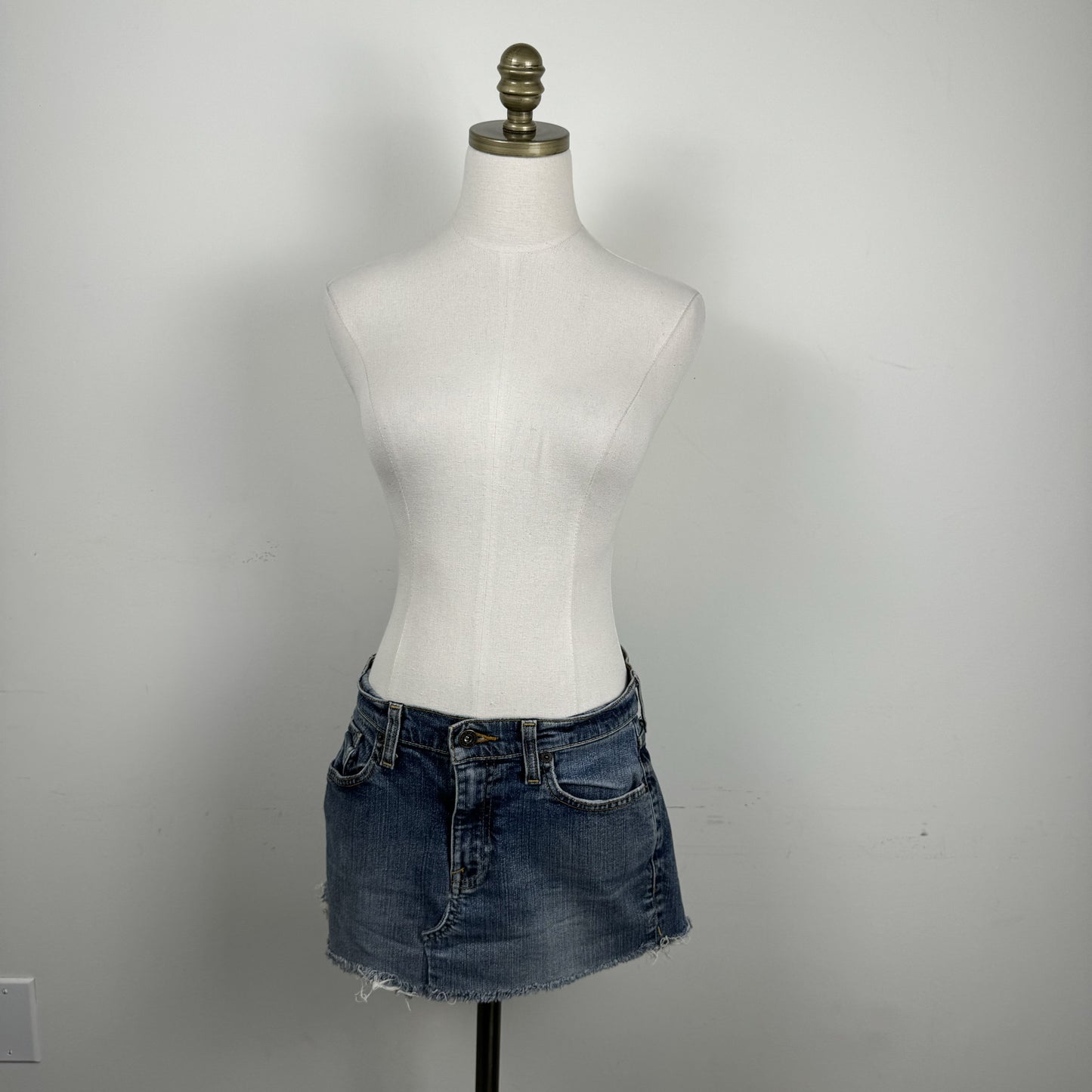Light Wash Denim Mini Skirt – view 1