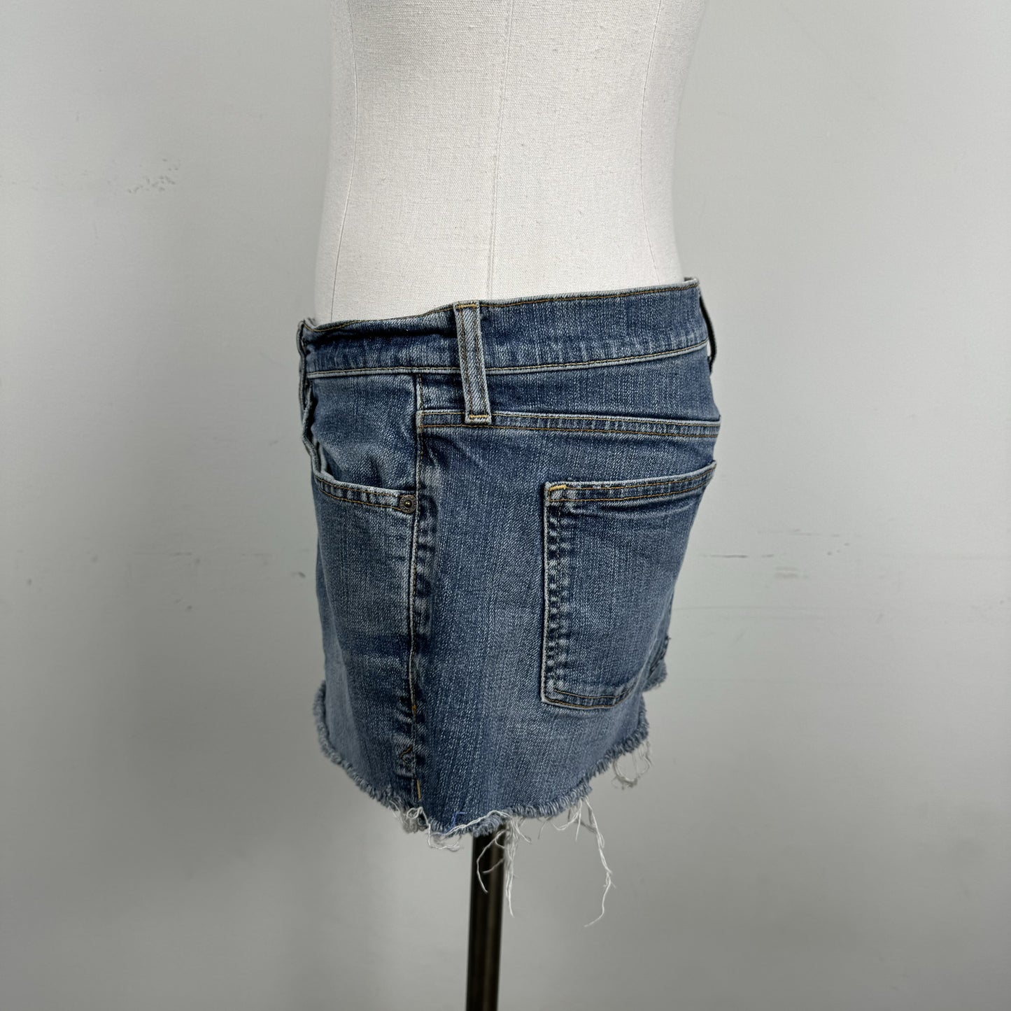 Light Wash Denim Mini Skirt – view 4