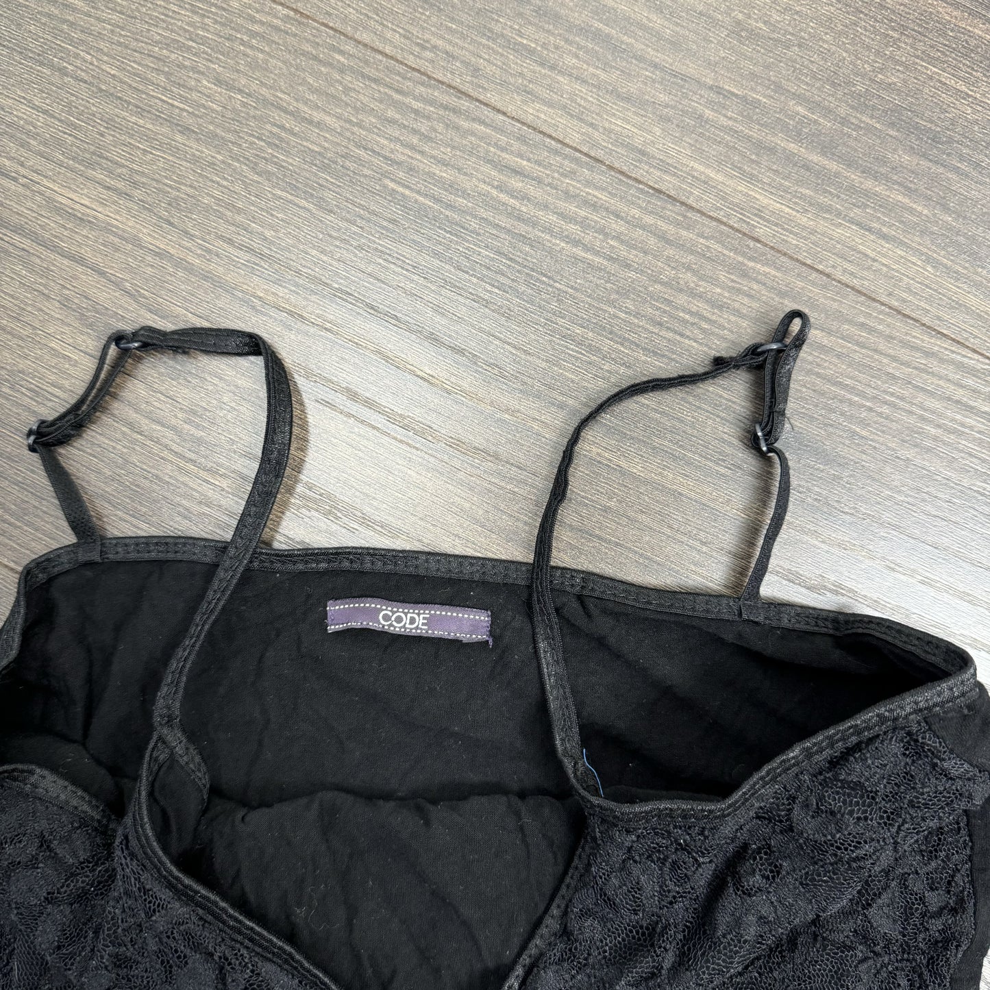 Vintage Black Lace Fitted Cami – view 10