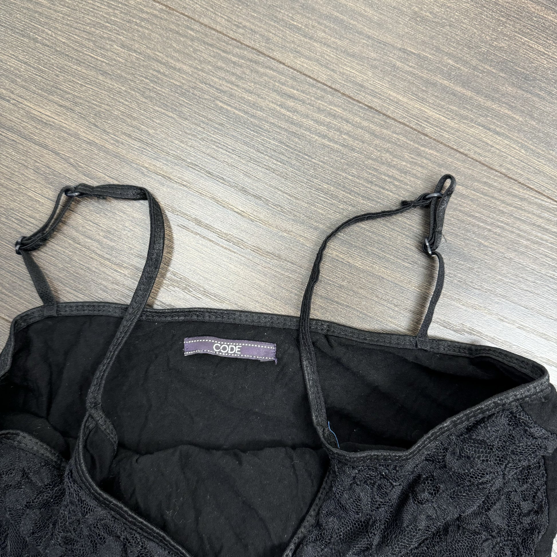 Vintage Black Lace Fitted Cami – view 10