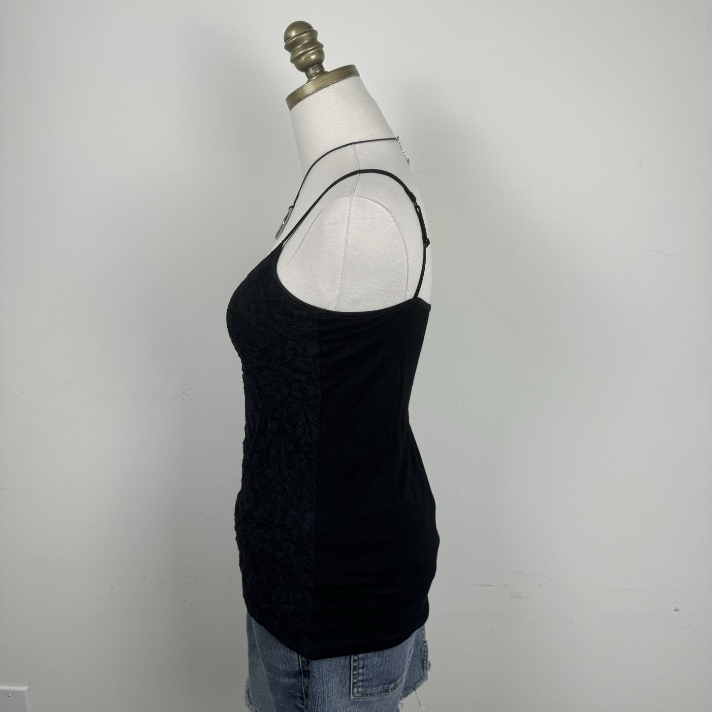 Vintage Black Lace Fitted Cami – view 7
