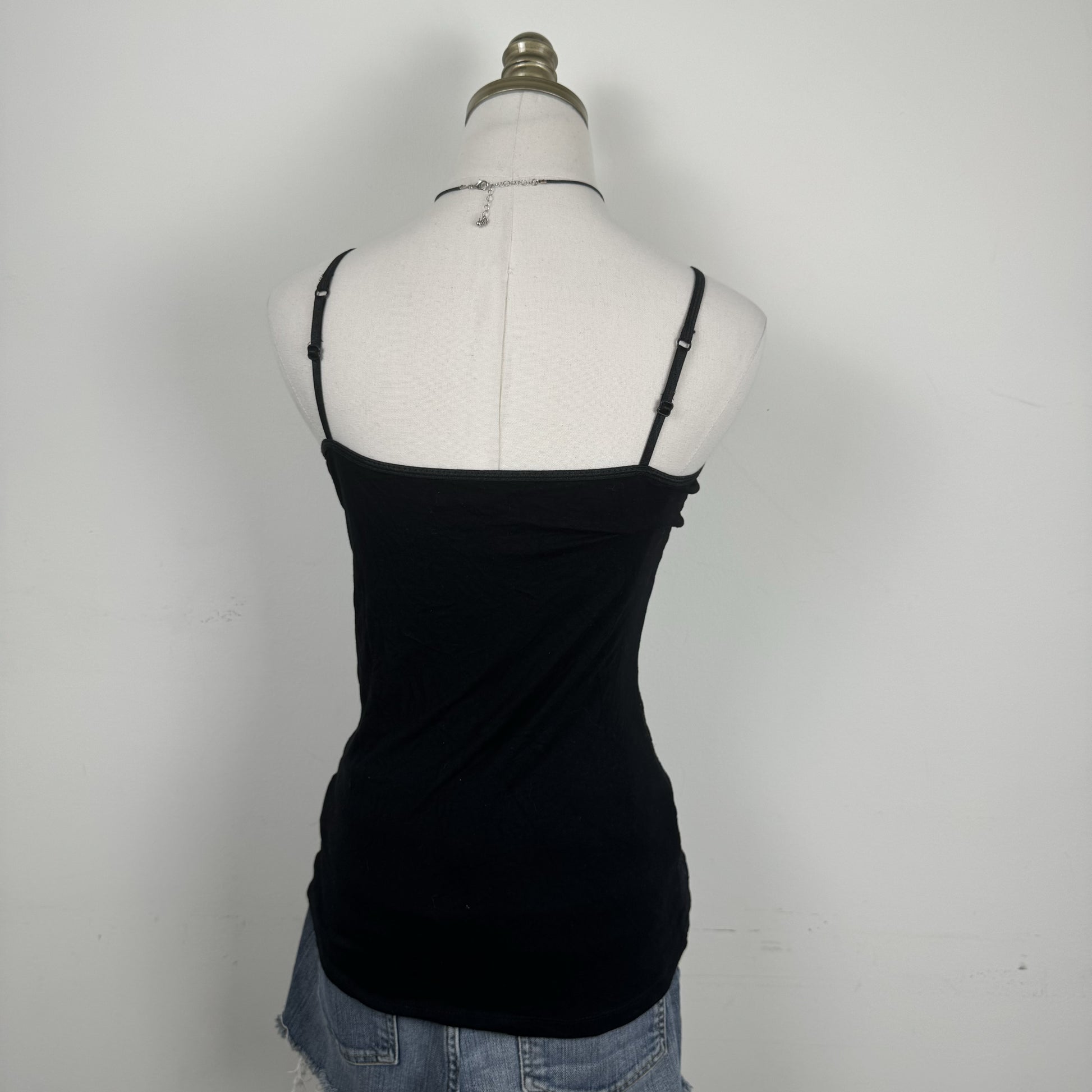 Vintage Black Lace Fitted Cami – view 8