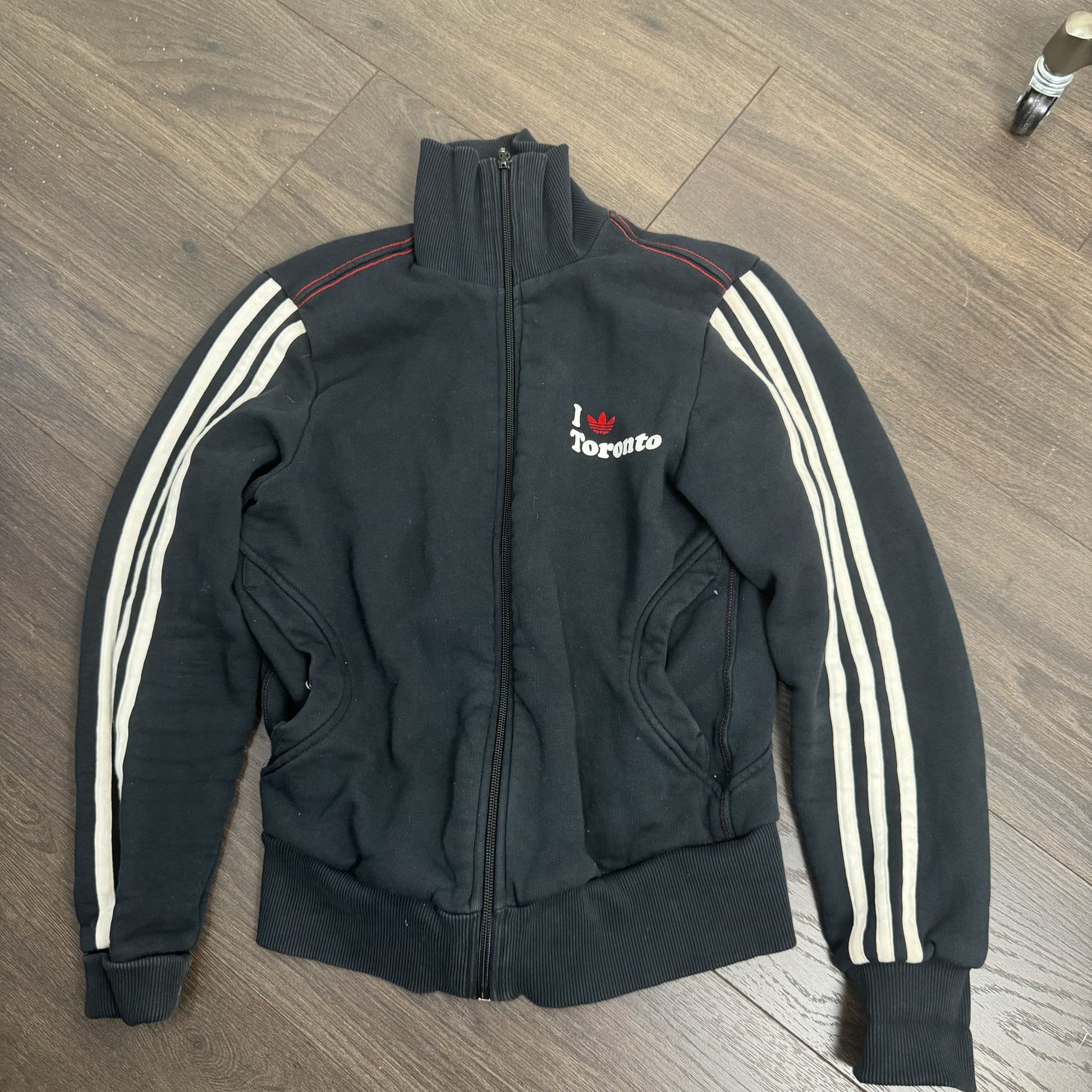 Adidas Black 'I Love Toronto' Zip Up Track Jacket – view 9