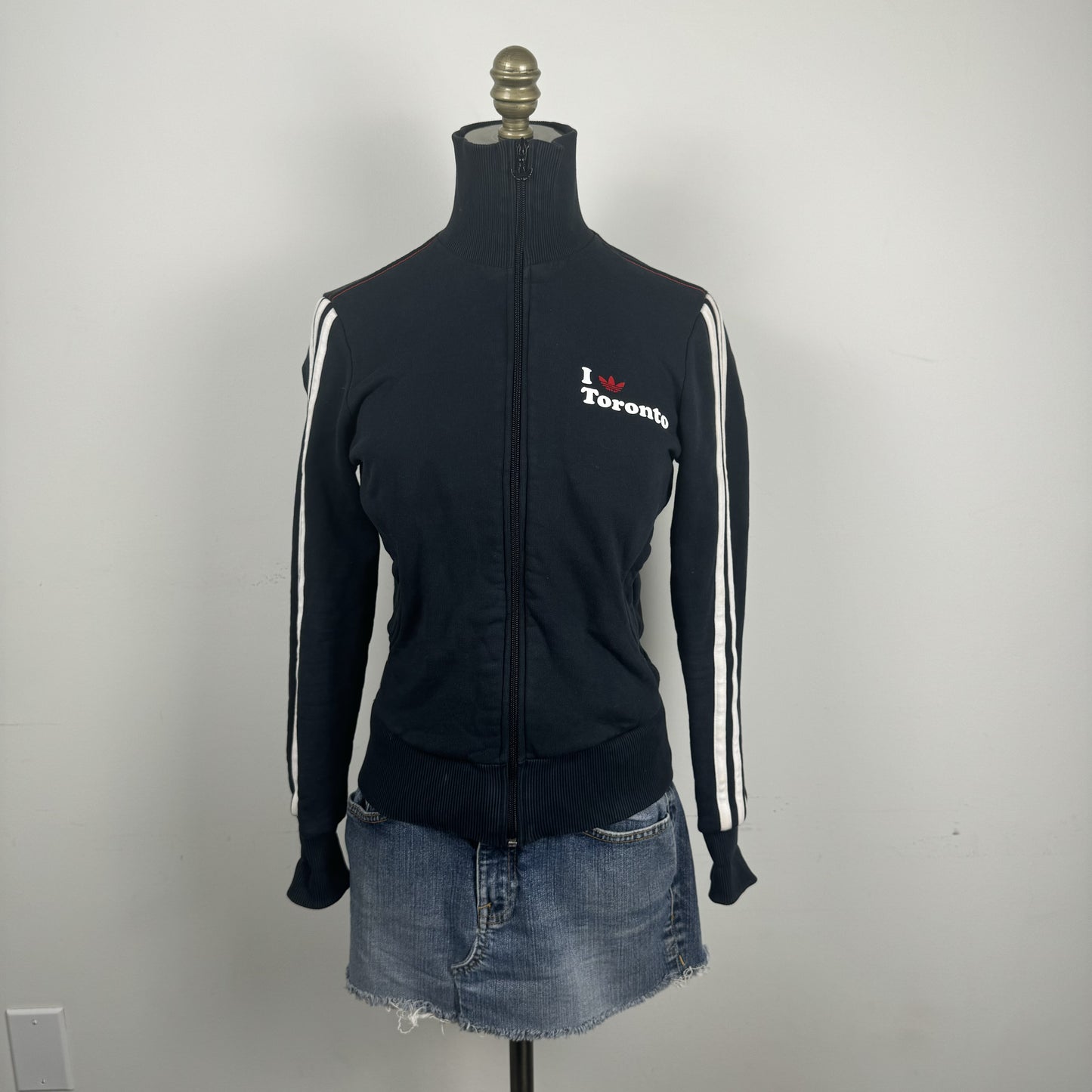 Adidas Black 'I Love Toronto' Zip Up Track Jacket – view 3