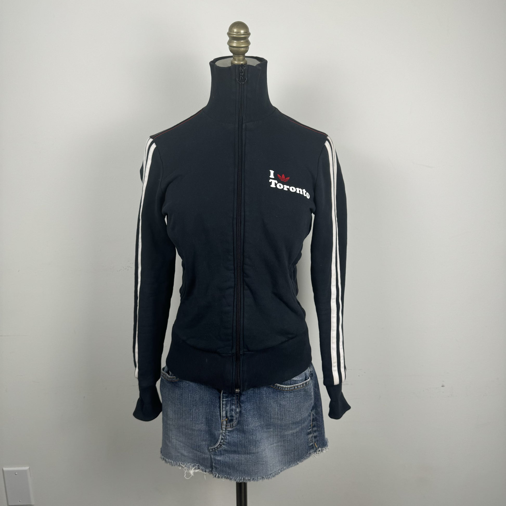 Adidas Black 'I Love Toronto' Zip Up Track Jacket – view 3