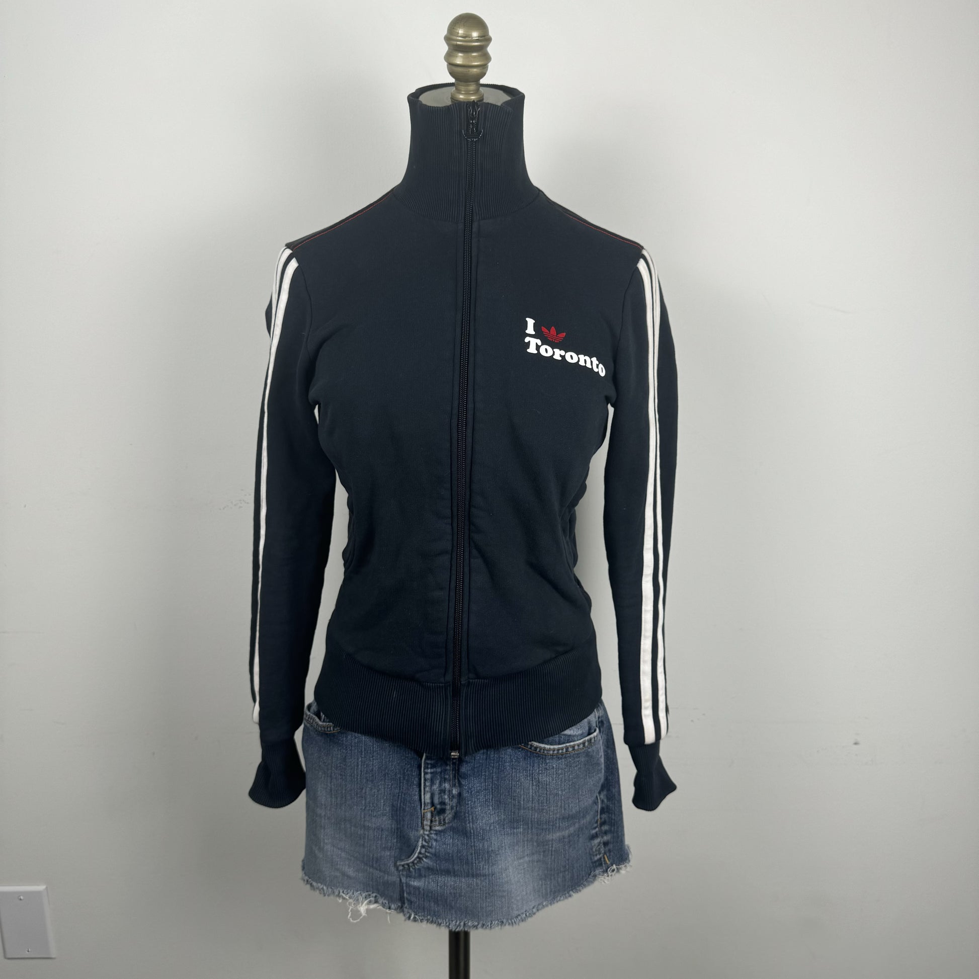 Adidas Black 'I Love Toronto' Zip Up Track Jacket – view 4