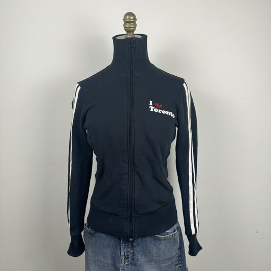 Adidas Black 'I Love Toronto' Zip Up Track Jacket – view 1