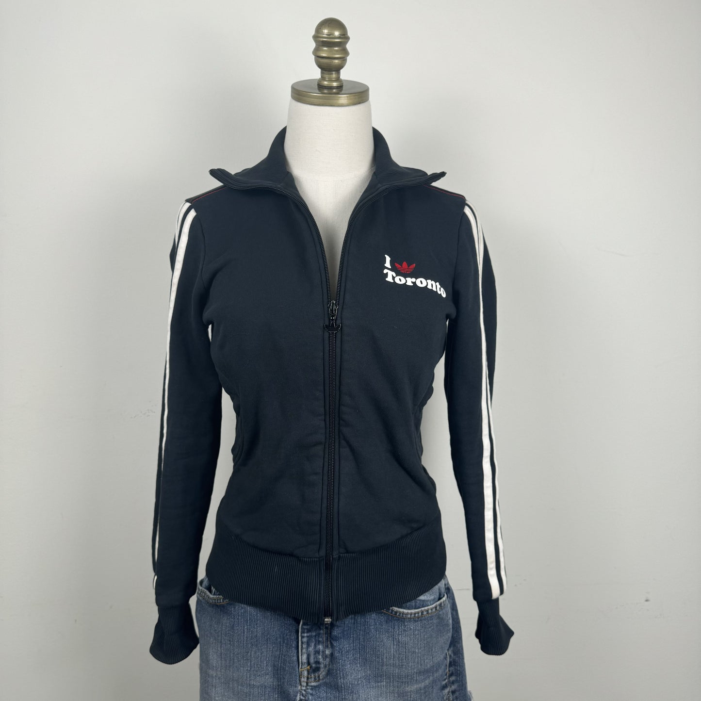 Adidas Black 'I Love Toronto' Zip Up Track Jacket – view 8