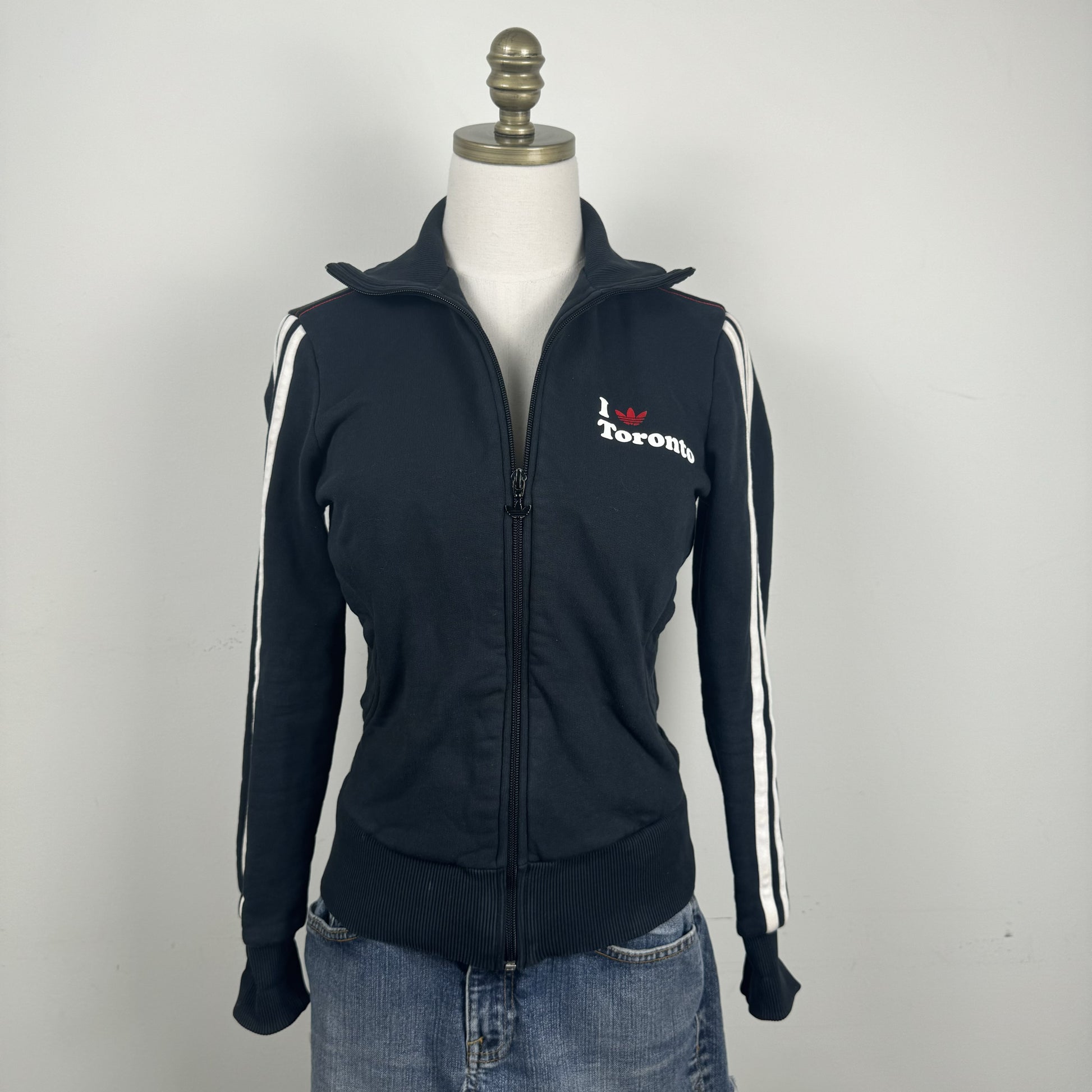 Adidas Black 'I Love Toronto' Zip Up Track Jacket – view 8