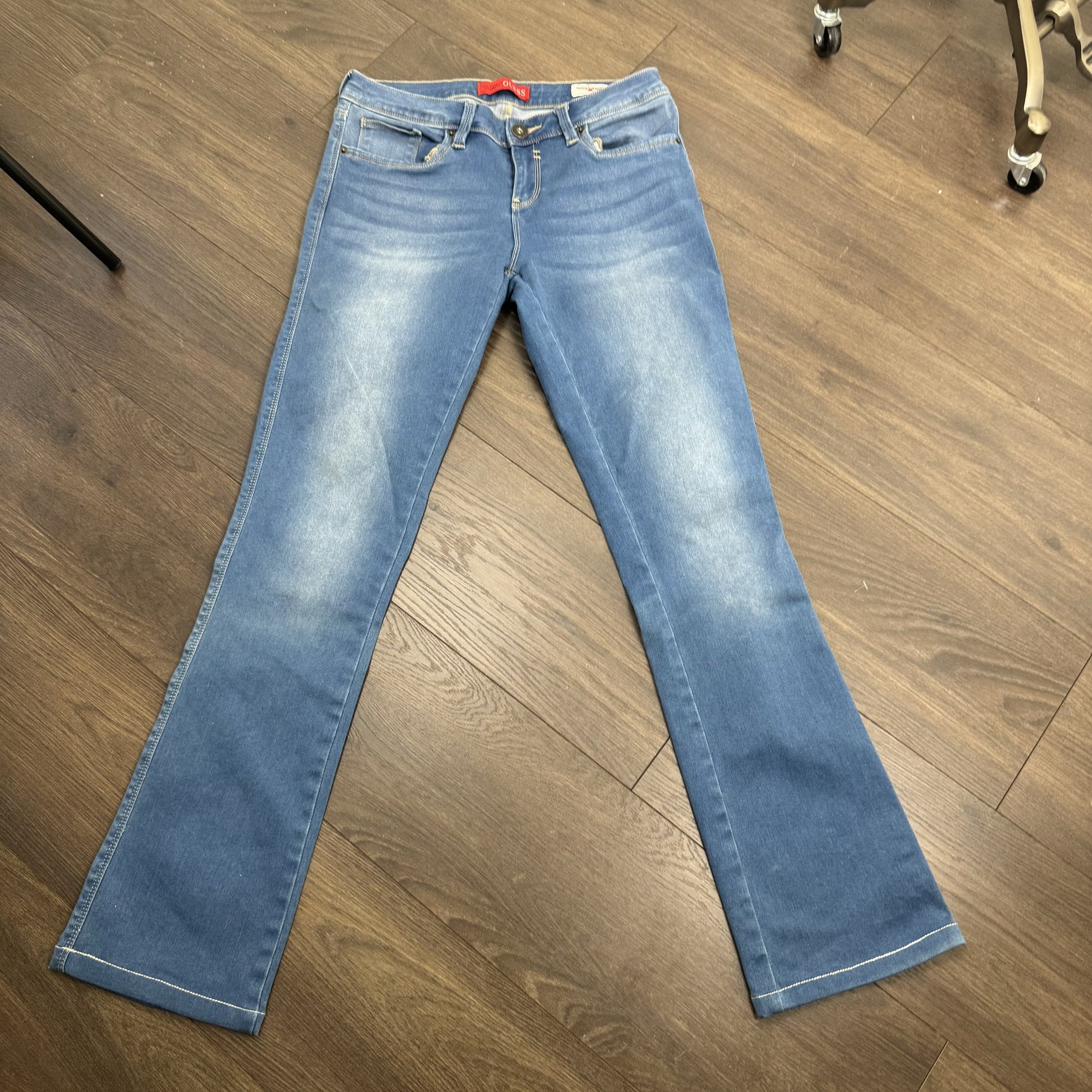 Guess Light Wash Slim Bootcut Jeans – view 7