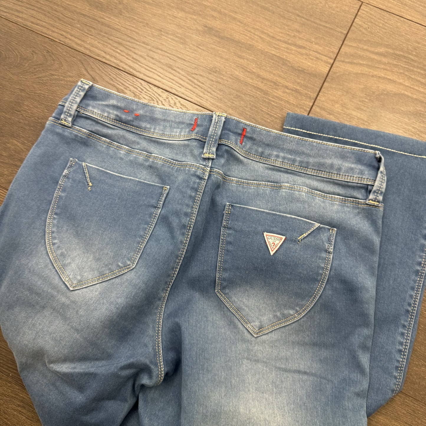 Guess Light Wash Slim Bootcut Jeans – view 9