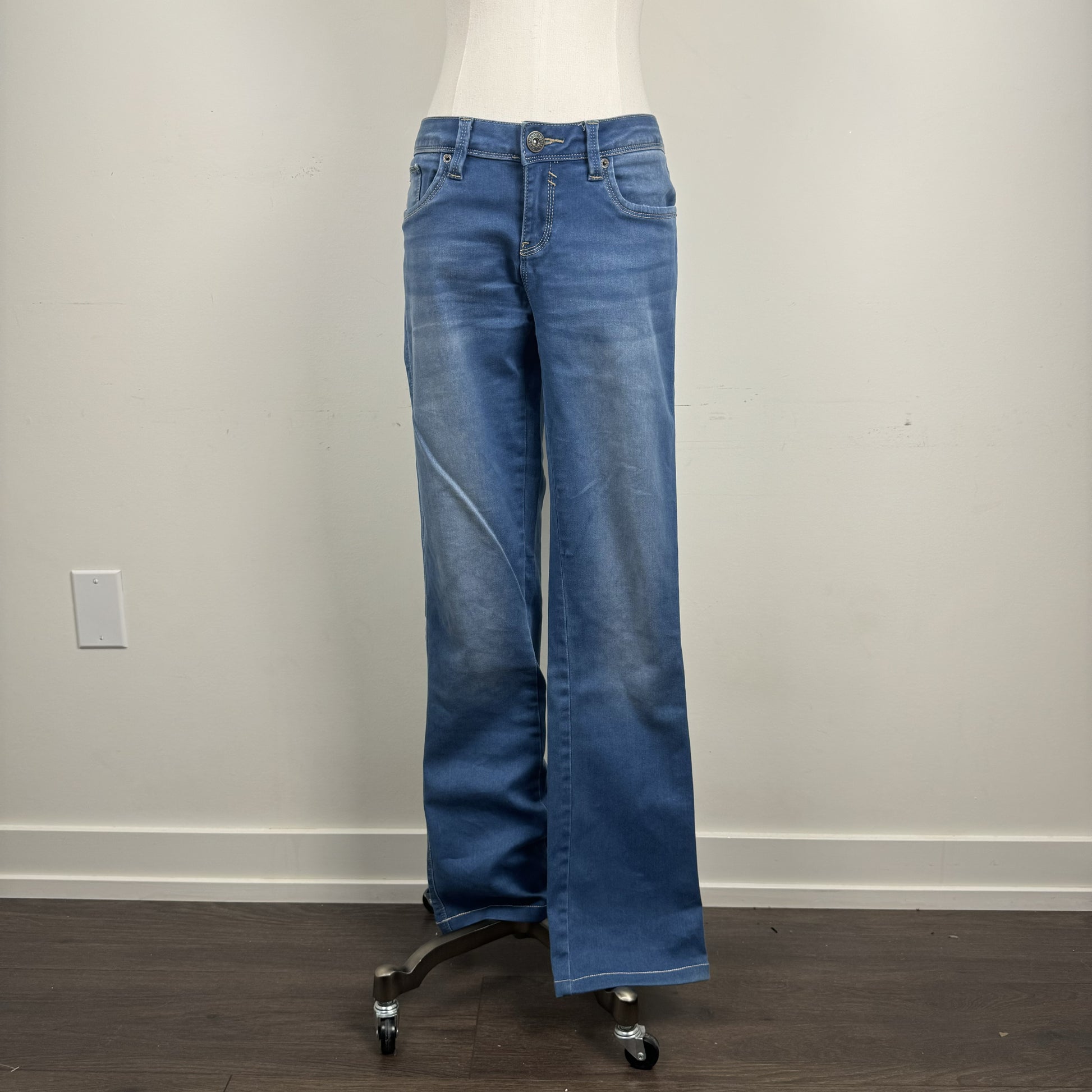 Guess Light Wash Slim Bootcut Jeans – view 2