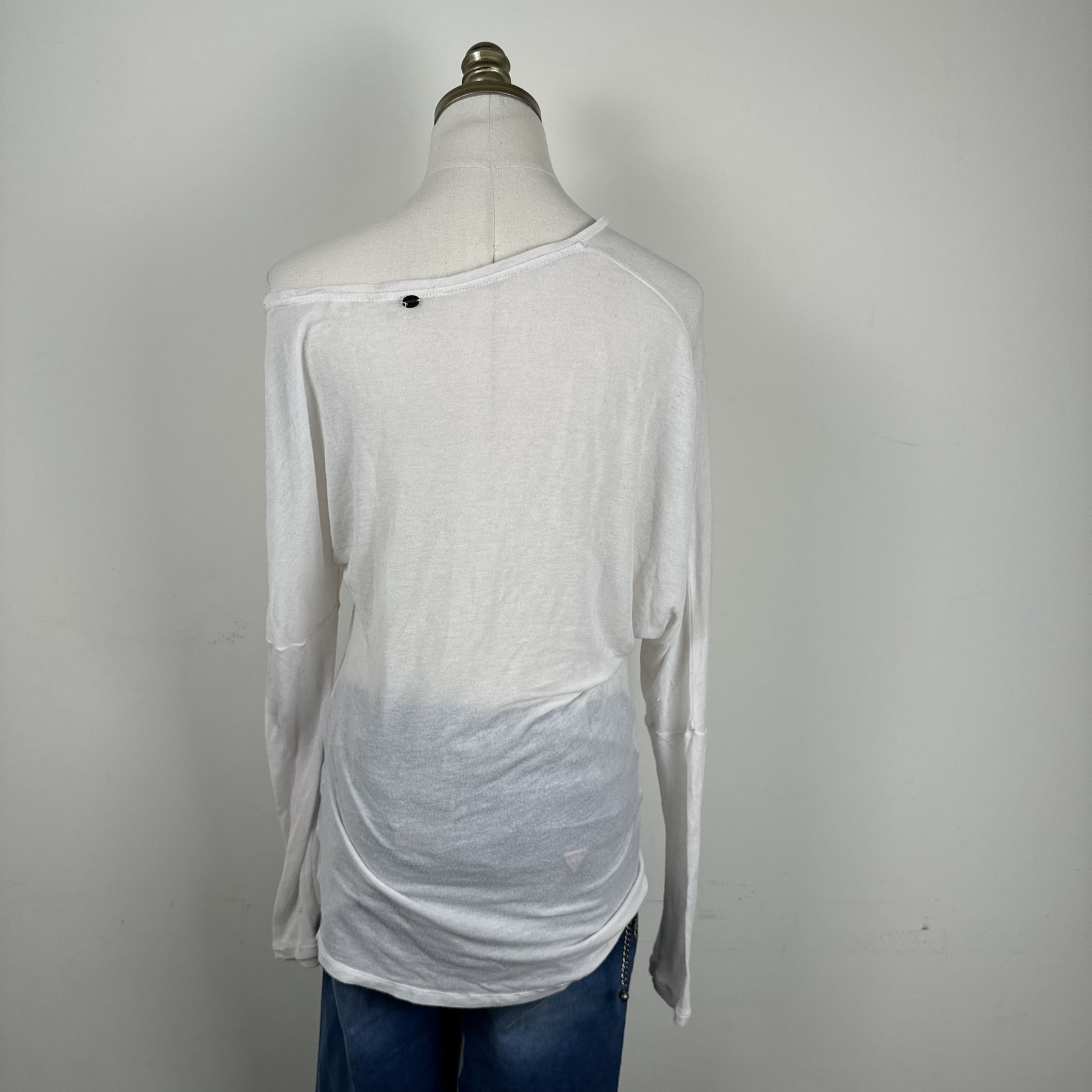 Guess Cream Off Shoulder Soft Knit Top – view 5