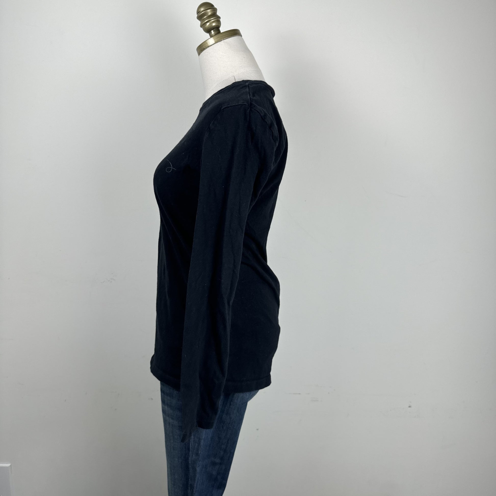Calvin Klein Y2K Black Tattoo Print Long Sleeve Top – view 4