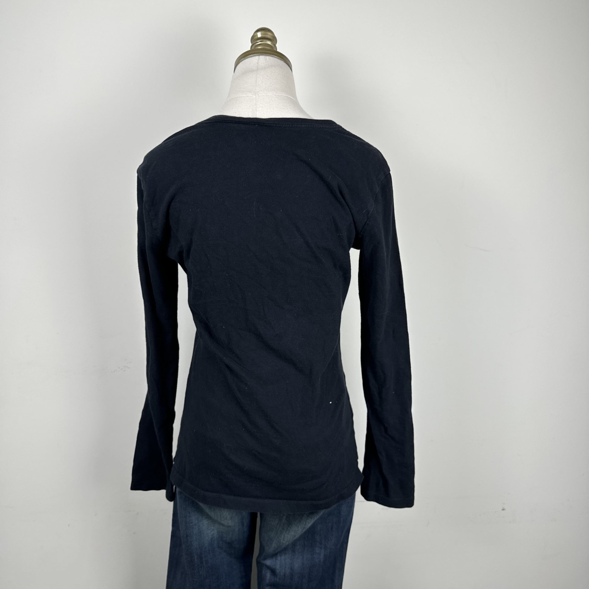 Calvin Klein Y2K Black Tattoo Print Long Sleeve Top – view 5