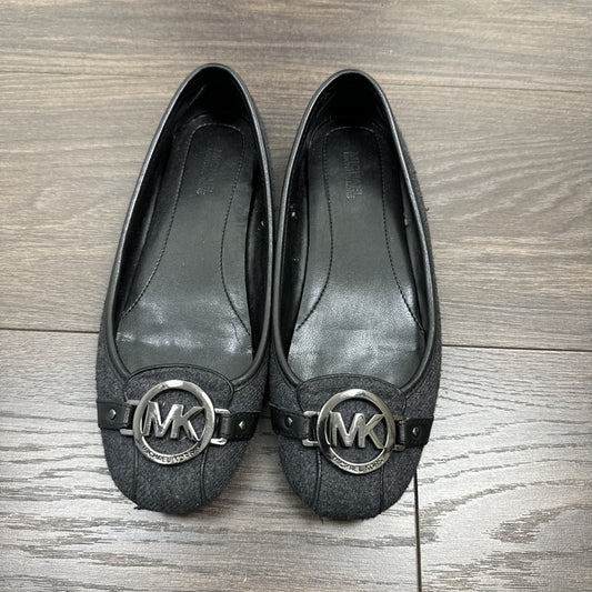 Michael Kors Dark Grey and Black Ballet Flats – view 2