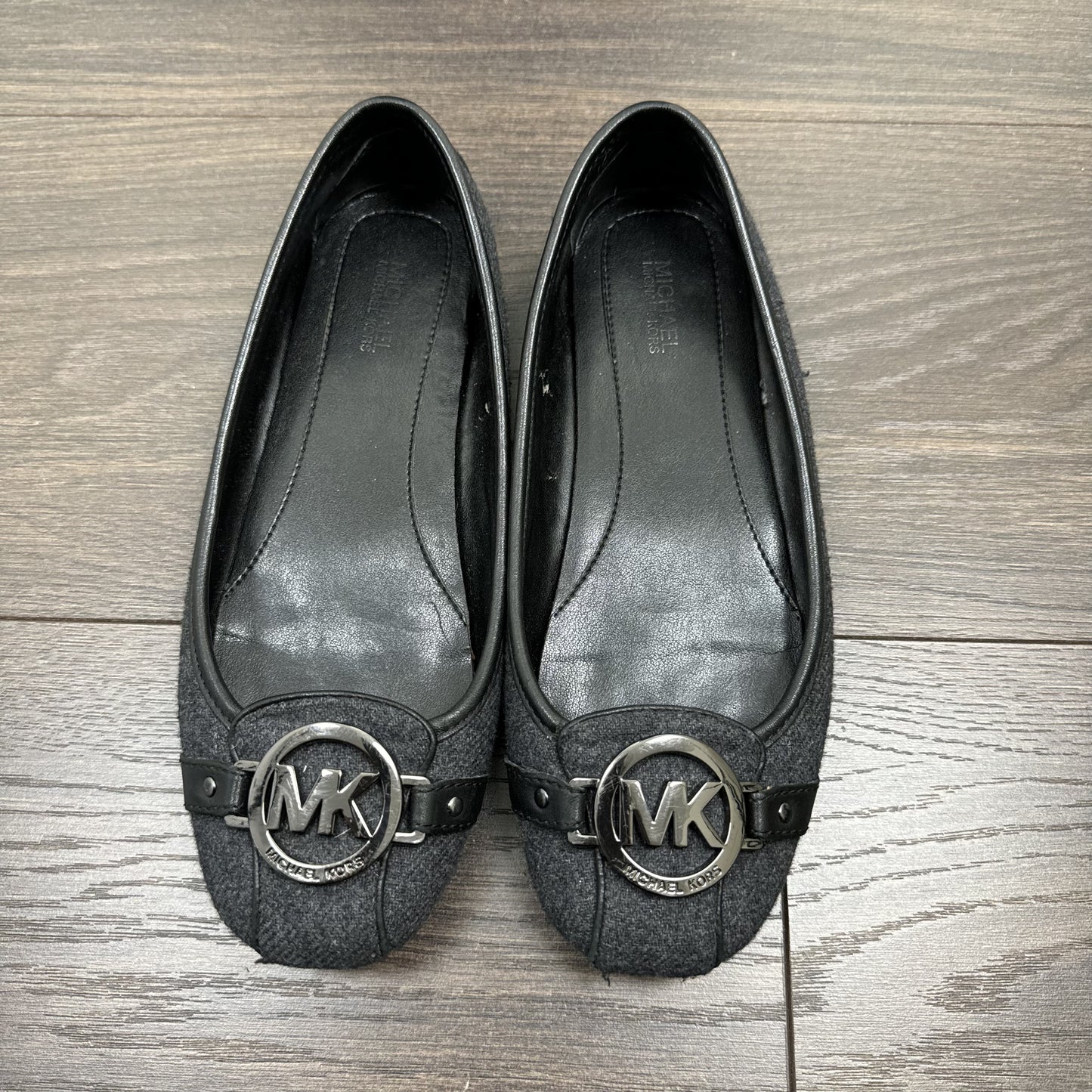 Michael Kors Dark Grey and Black Ballet Flats – view 5