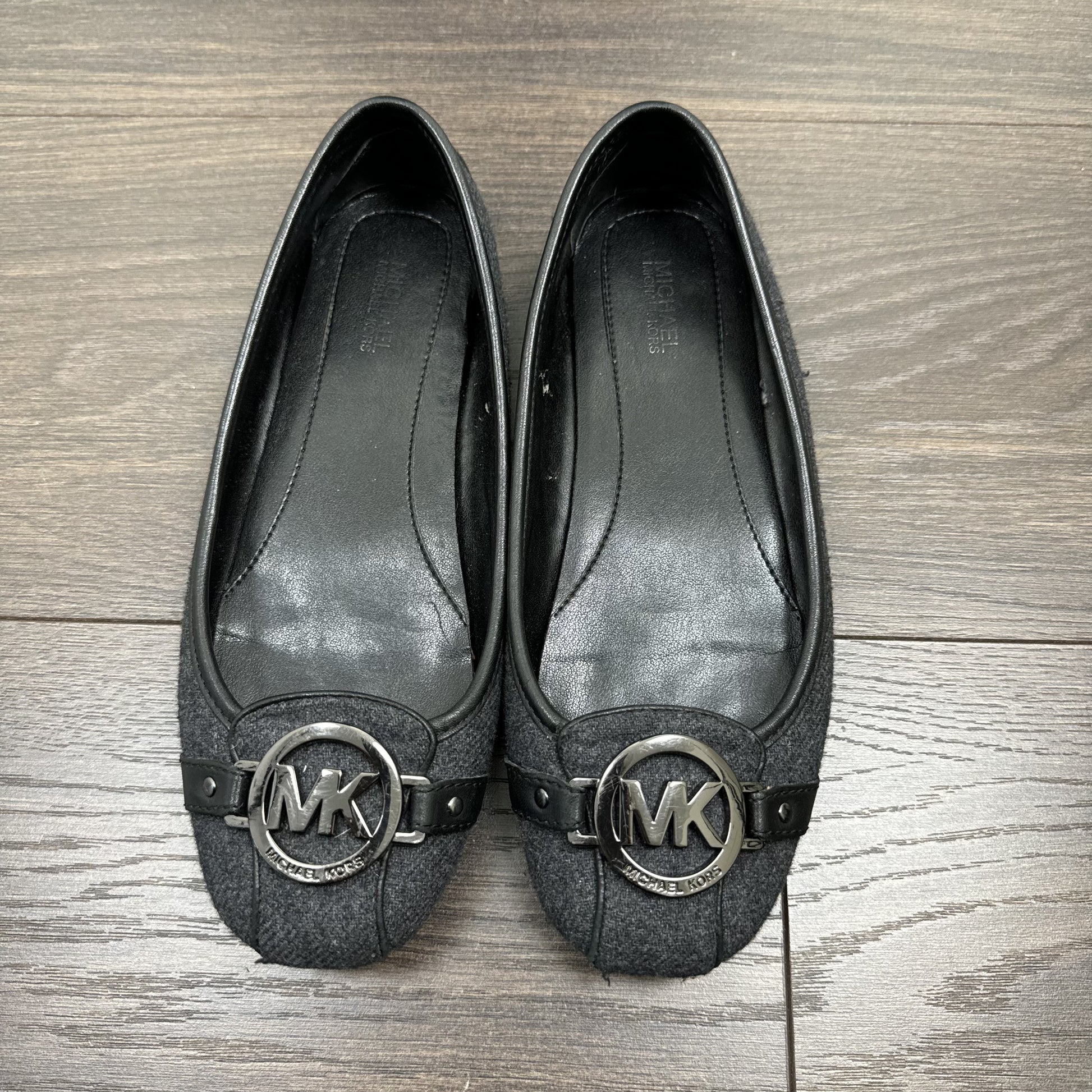 Michael Kors Dark Grey and Black Ballet Flats – view 5
