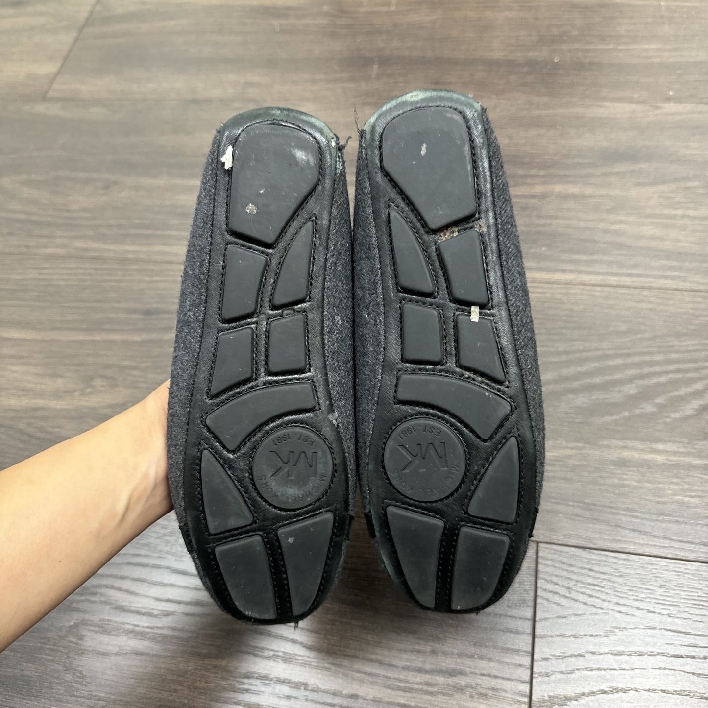 Michael Kors Dark Grey and Black Ballet Flats – view 7