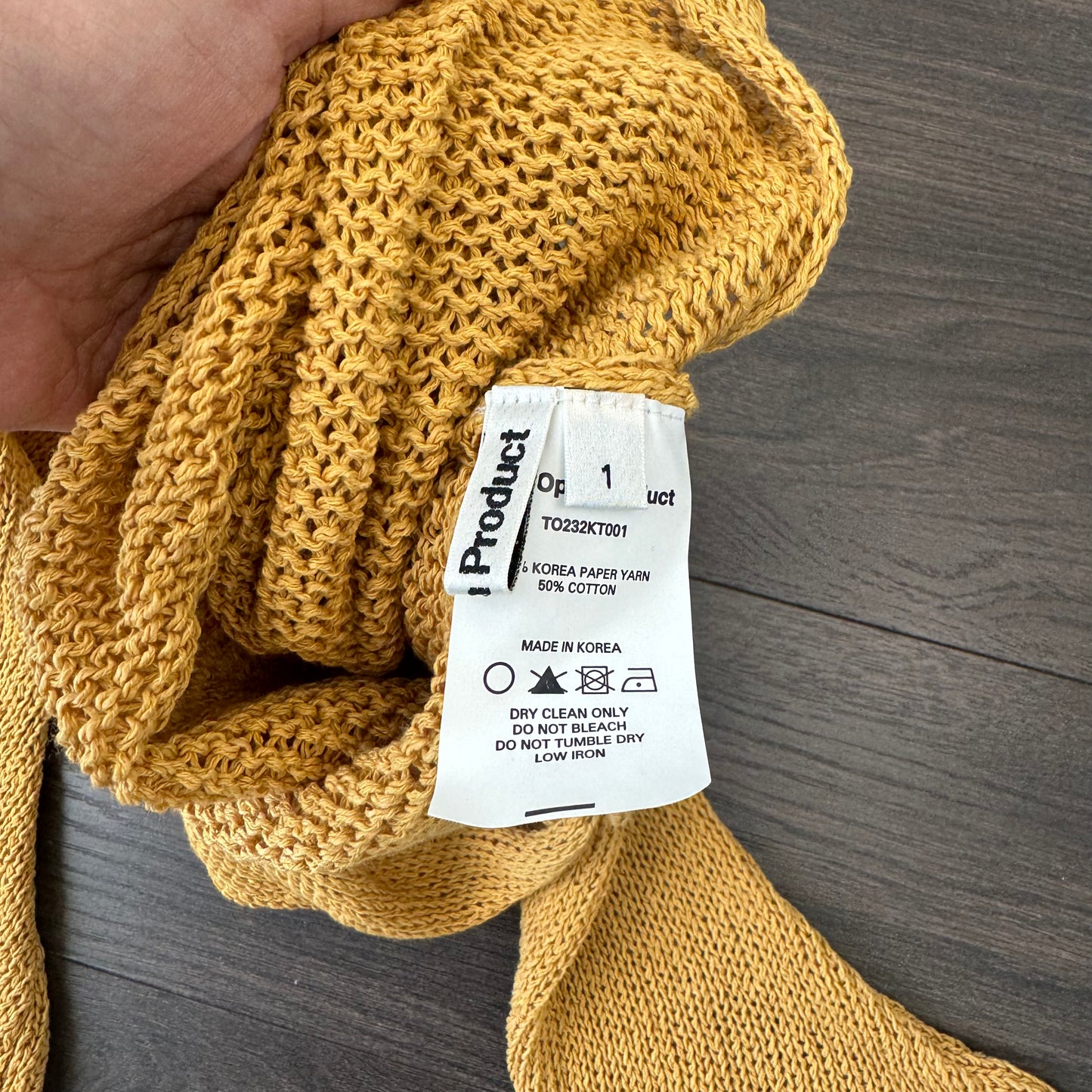 Yellow Knit Fairycore Bell Sleeve Bolero