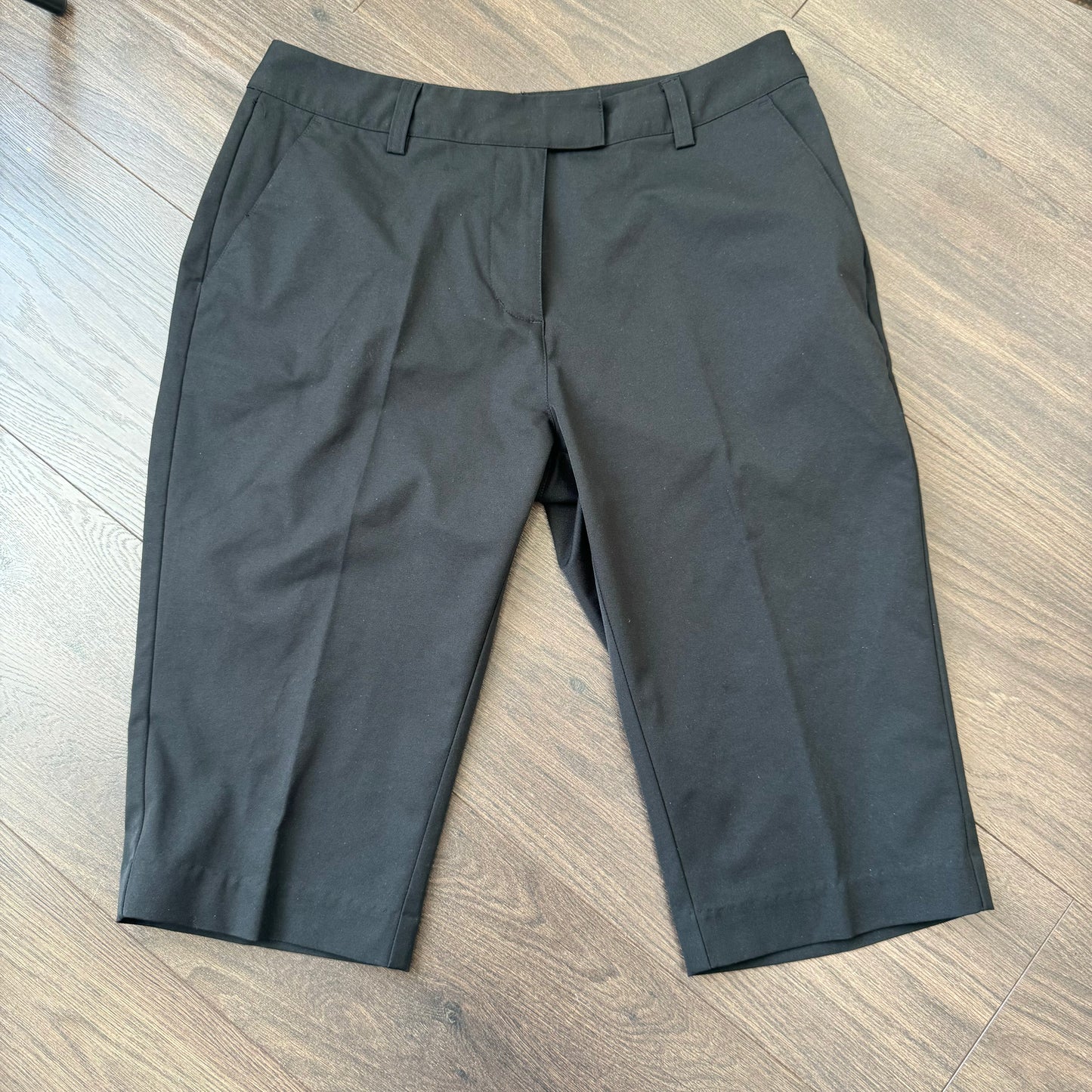 Adidas Black Mid Rise Curve Hugging Capris