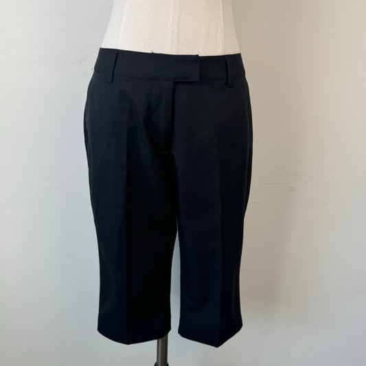 Adidas Black Mid Rise Curve Hugging Capris