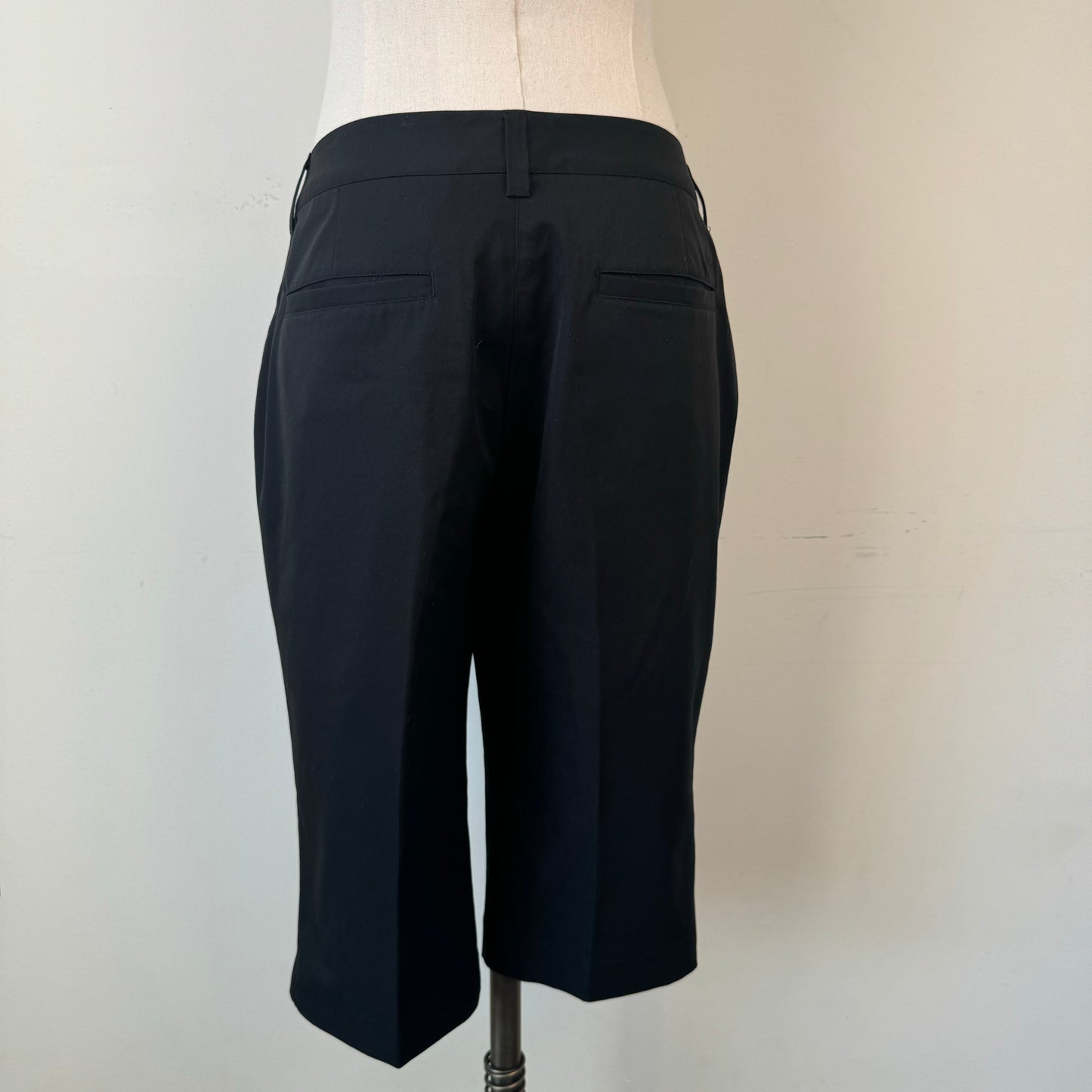 Adidas Black Mid Rise Curve Hugging Capris