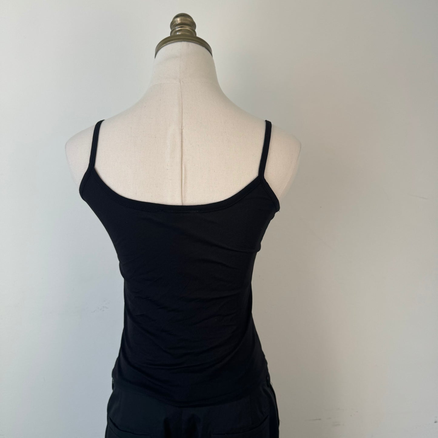 Vintage Black Semi Sheer Mesh Tank Top