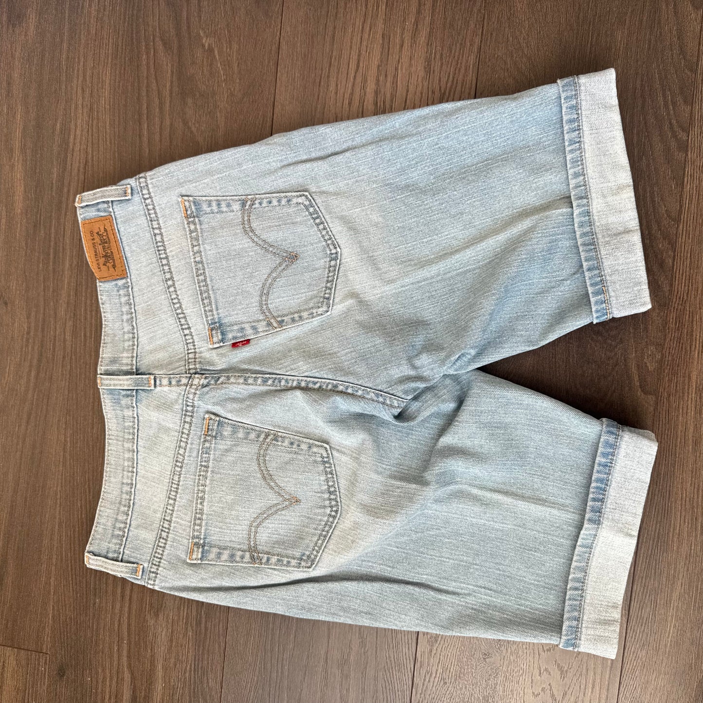 Levi's Light Wash Cuffed 515 Jorts