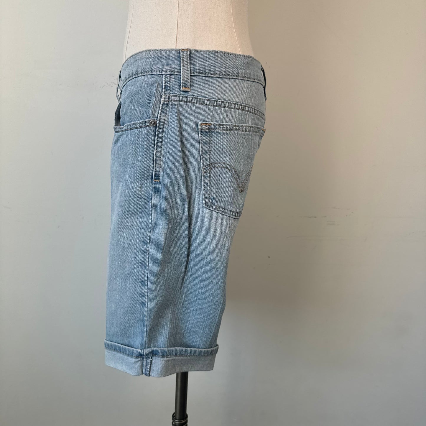 Levi's Light Wash Cuffed 515 Jorts