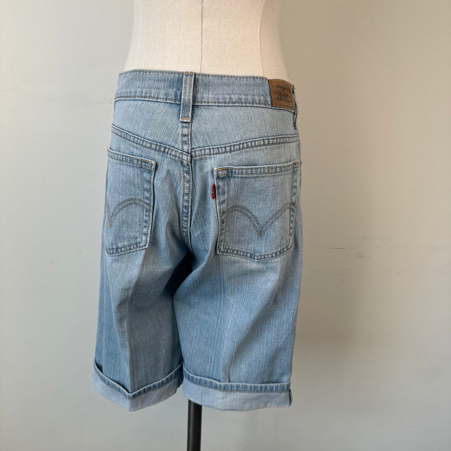 Levi's Light Wash Cuffed 515 Jorts