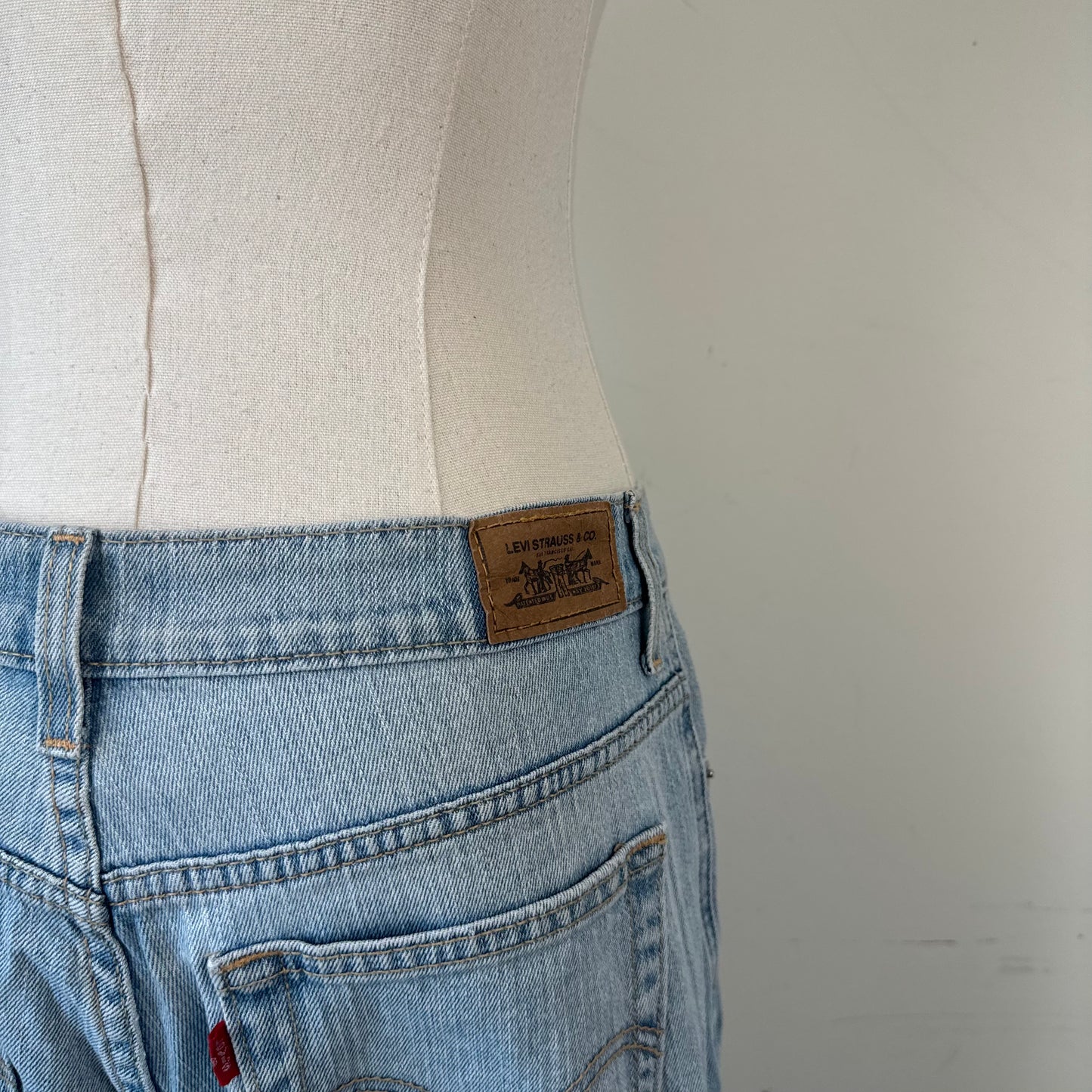 Levi's Light Wash Cuffed 515 Jorts