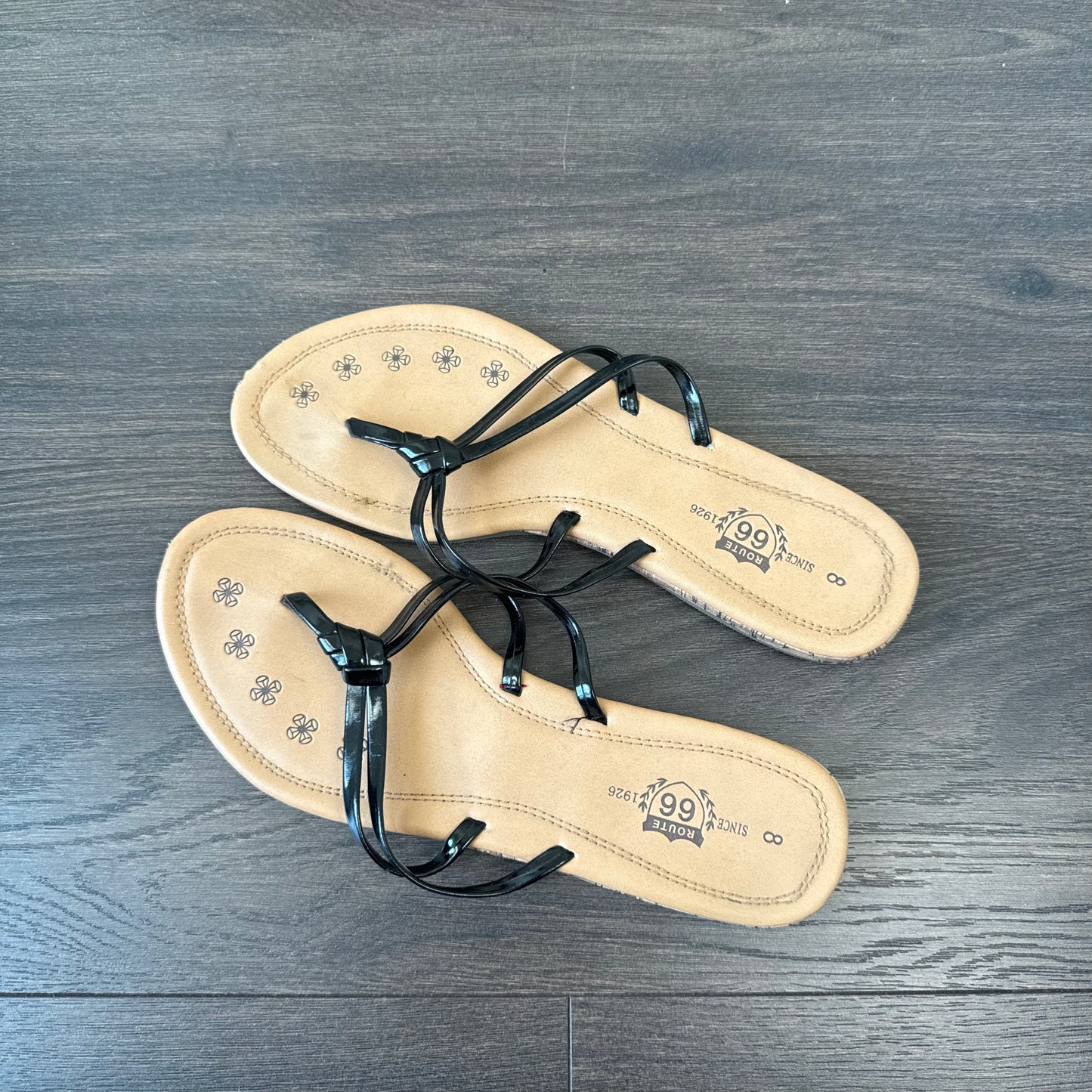 Black Slipper Sandals (US W 8)