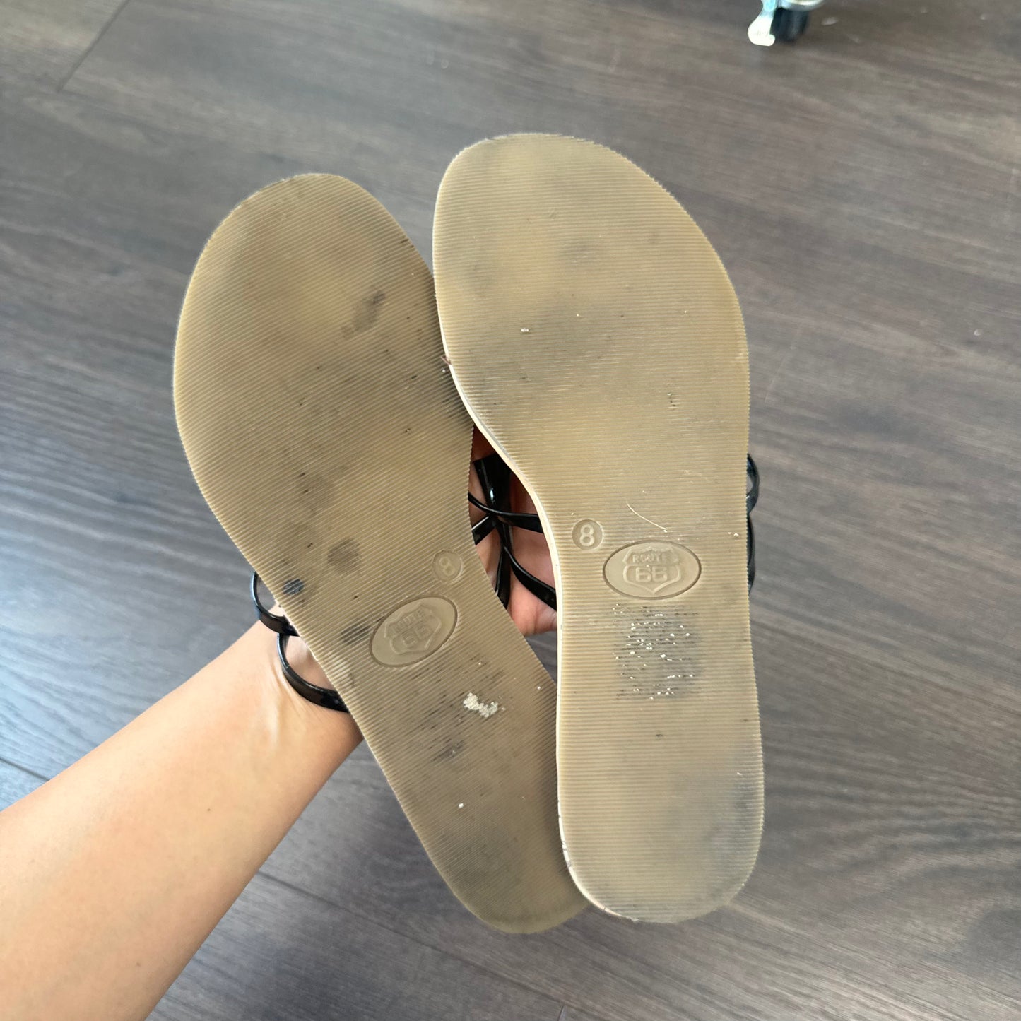 Black Slipper Sandals (US W 8)