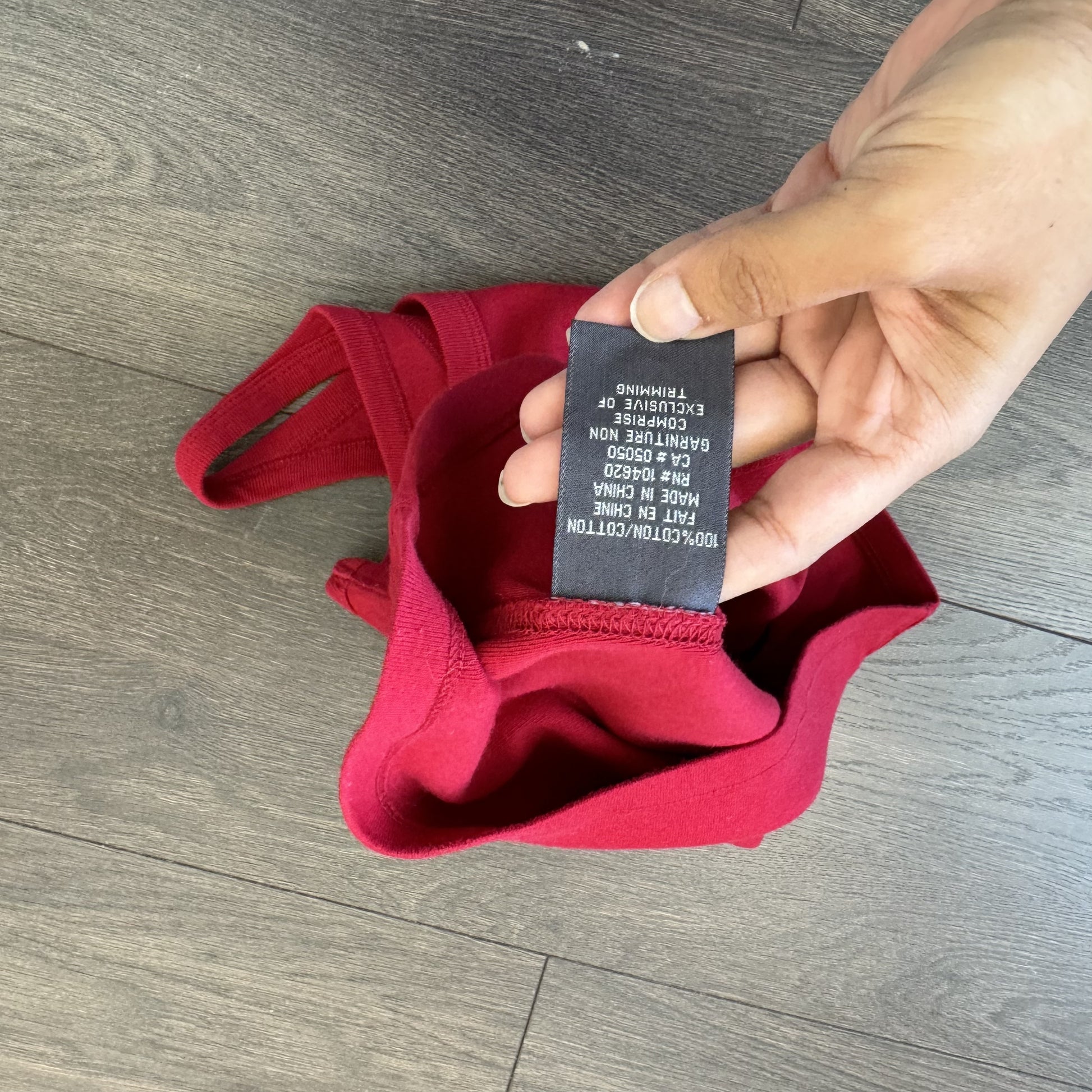 90s Jacob Connexion Red Cotton Racer Back Tank Top – view 5